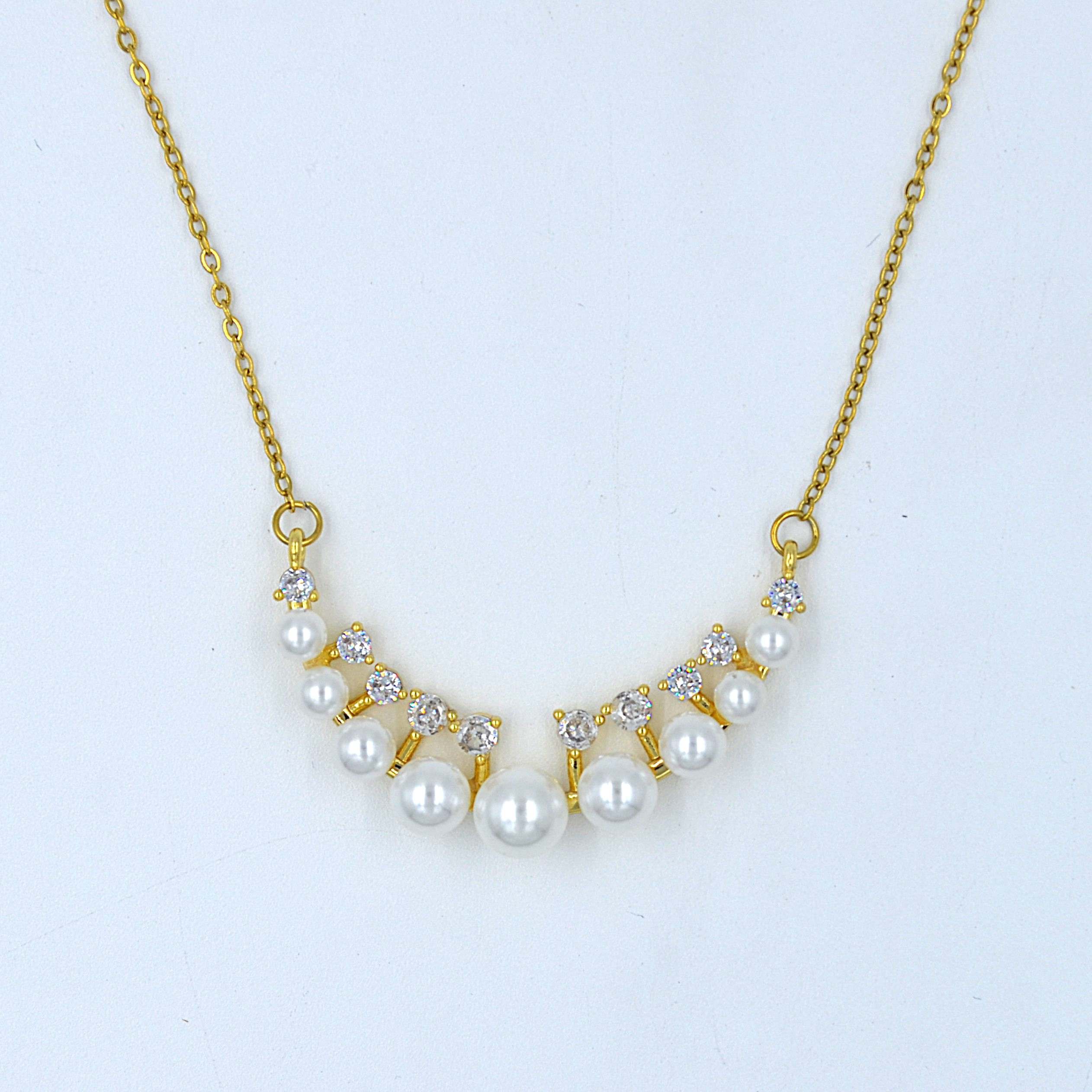 The Nila Gold Plated Pearl Neck Chain