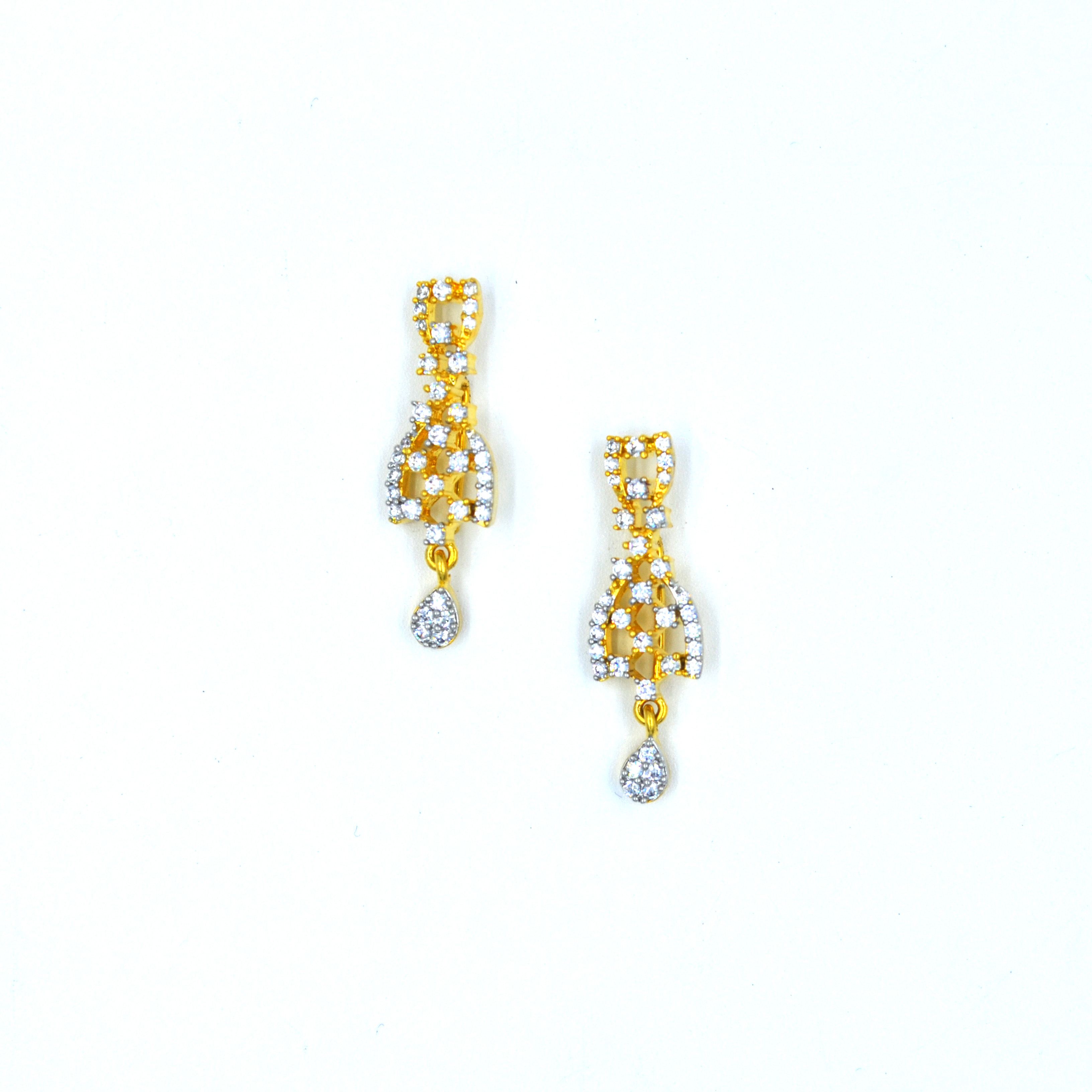 The Nila Gold Plated Mangalsutra chain with earrings