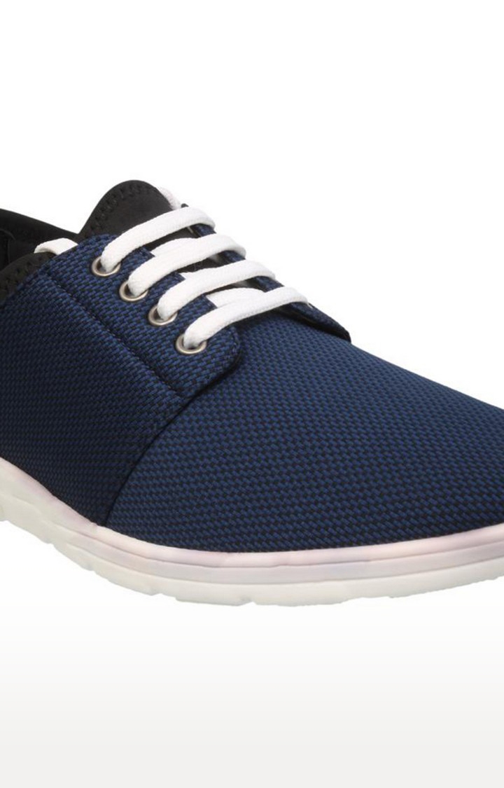 FRANCO LEONE | Franco Leone Blue Synthetic Men's Lace Up Sneakers 4