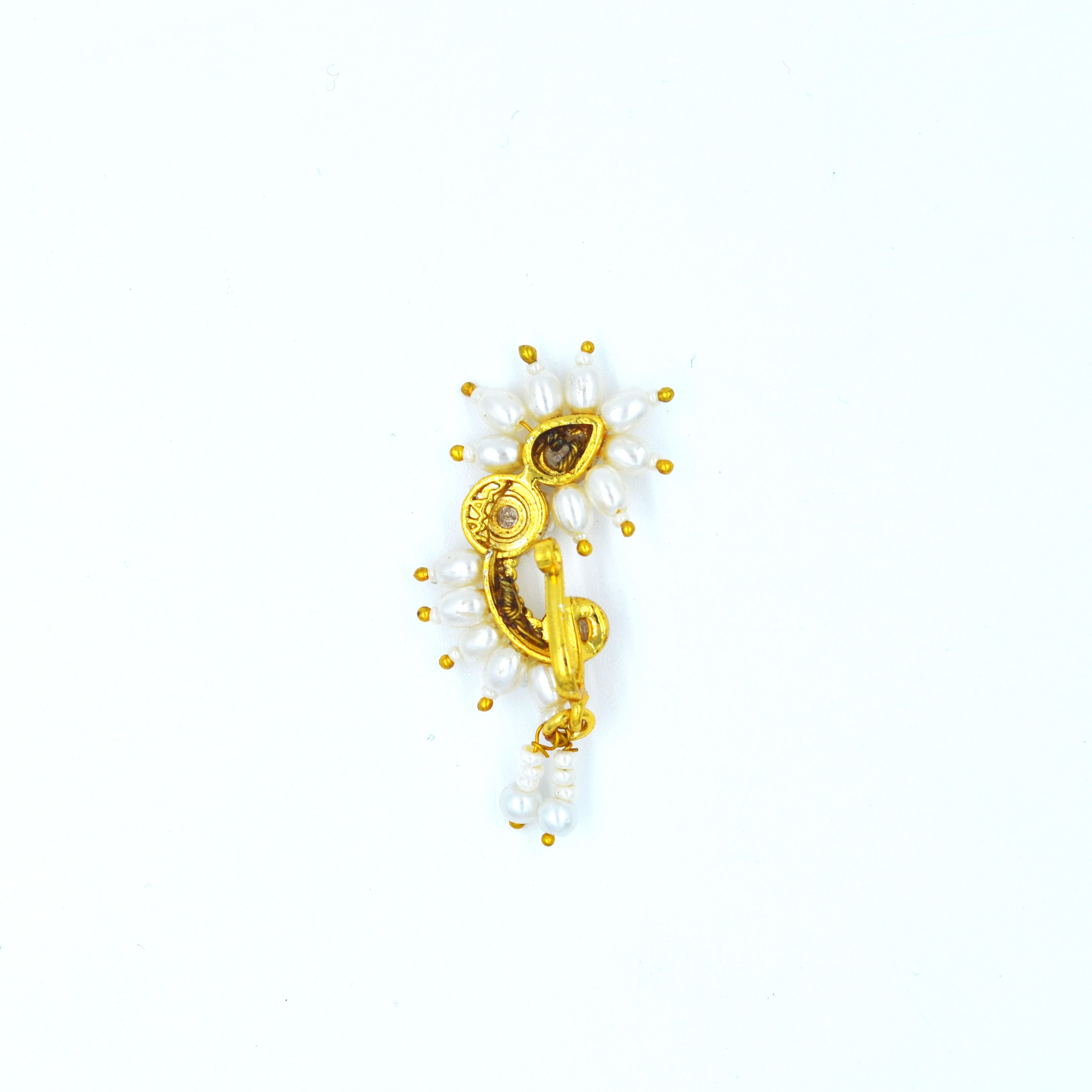 The Nila Gold Plated Bridal Nath