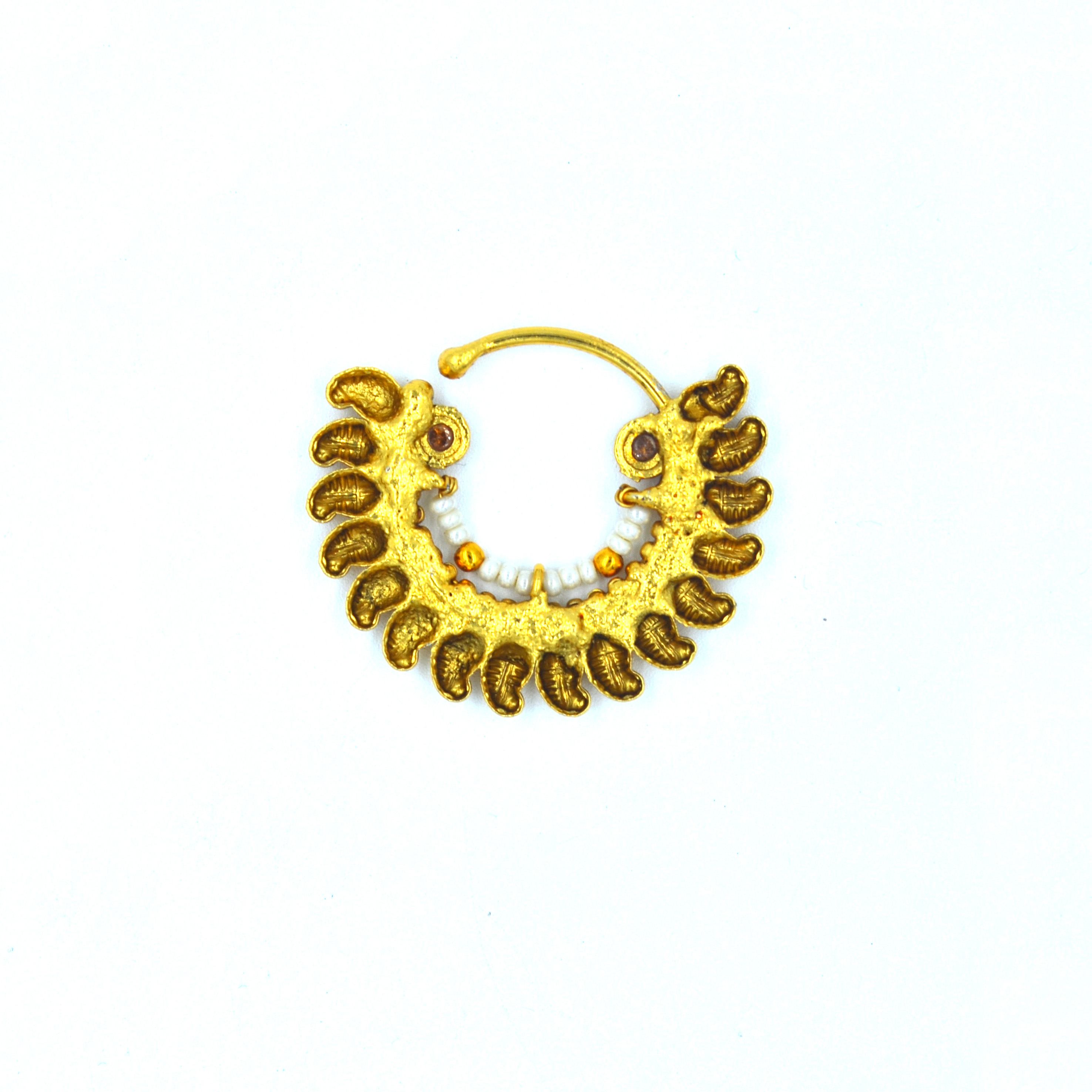 The Nila Gold Plated Ethnic Nath
