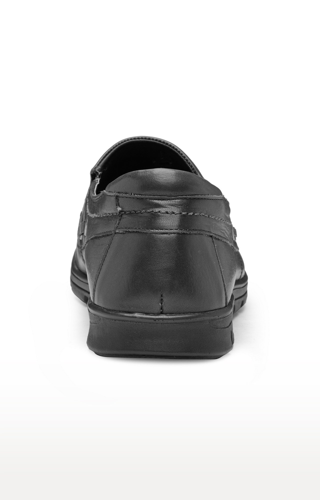 Franco Leone Black Leather Men's Slip On