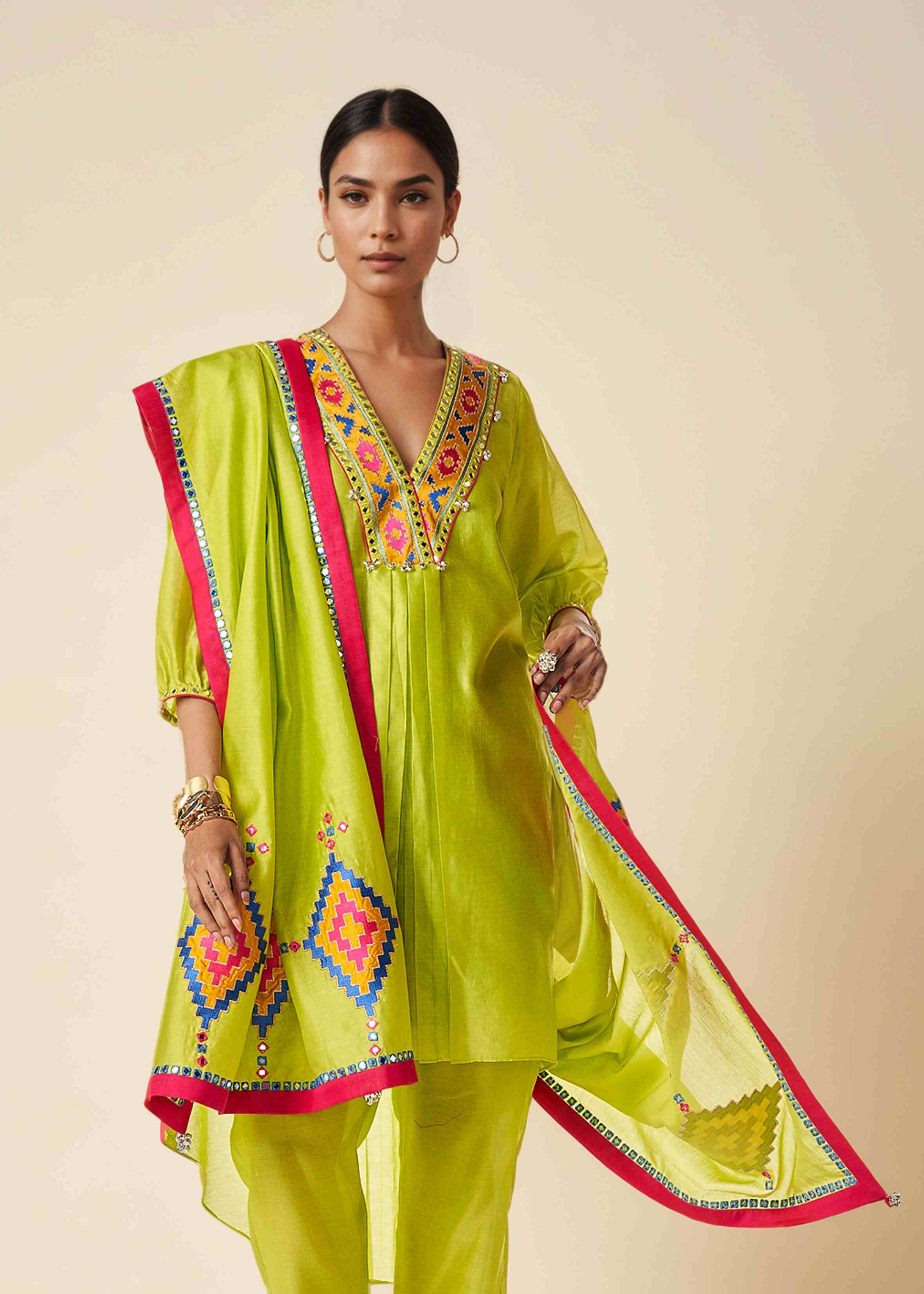 Lime Green Dupatta