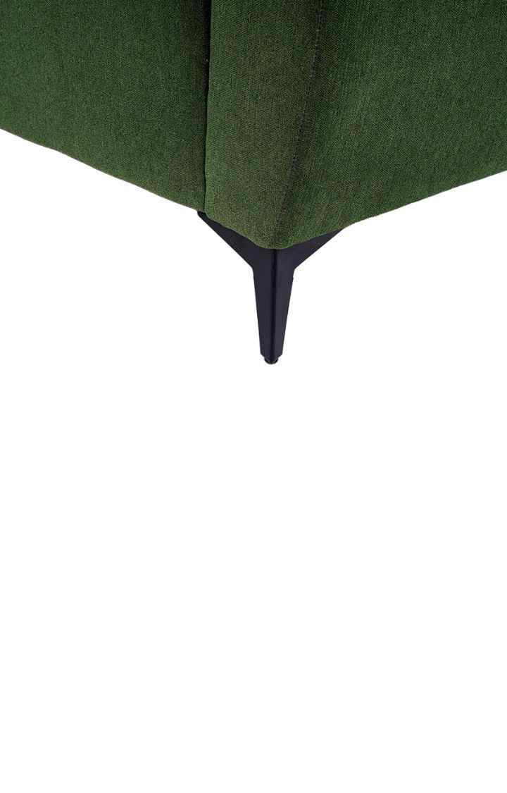 neudot Diva Sofa for Living Room |2 Persons Sofa|Premium Fabric with Cushioned Armrest | Solid Wood Frame|2 Seater in Emerald Green Color