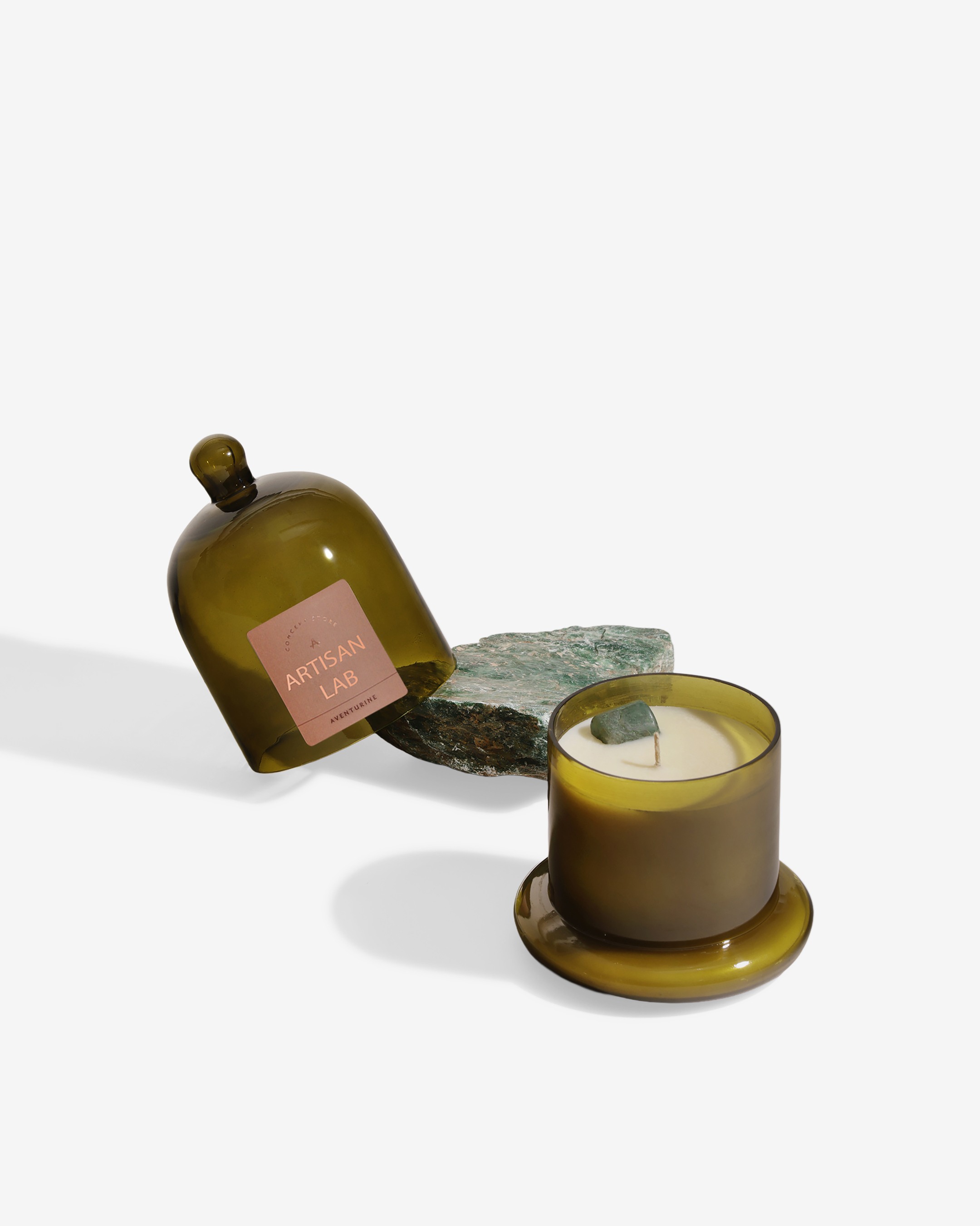 Aventurine Candle