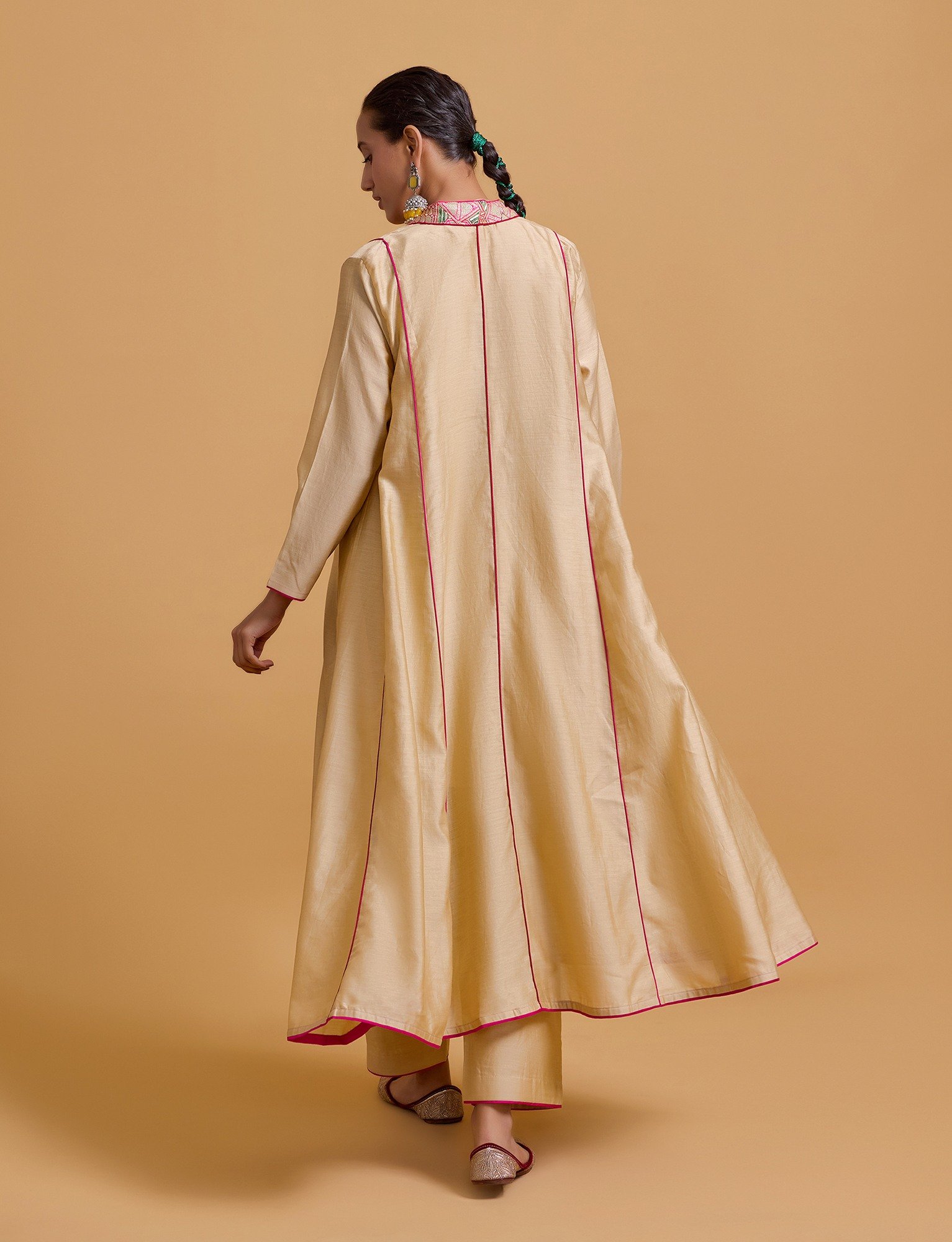 Mithai Beige Coat Set