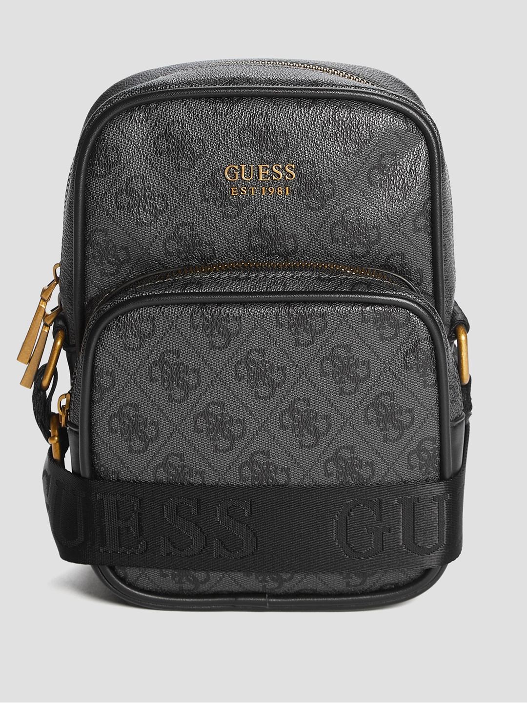 Keith Grey Printed Crossbody Bag