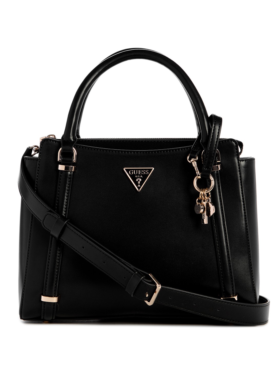 Guess Solid Daryna 2 Comp Satchel Bag