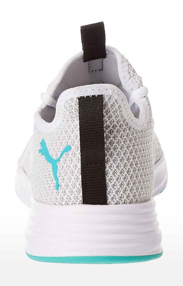 PUMA Men s Persist XT Knit White Blue Turquoise Running Shoe
