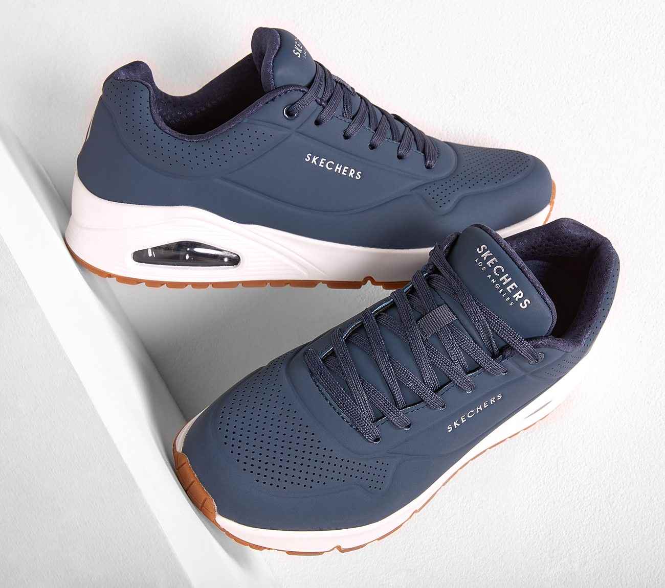 Skechers Navy Men Uno-Stand On Air Running Shoes