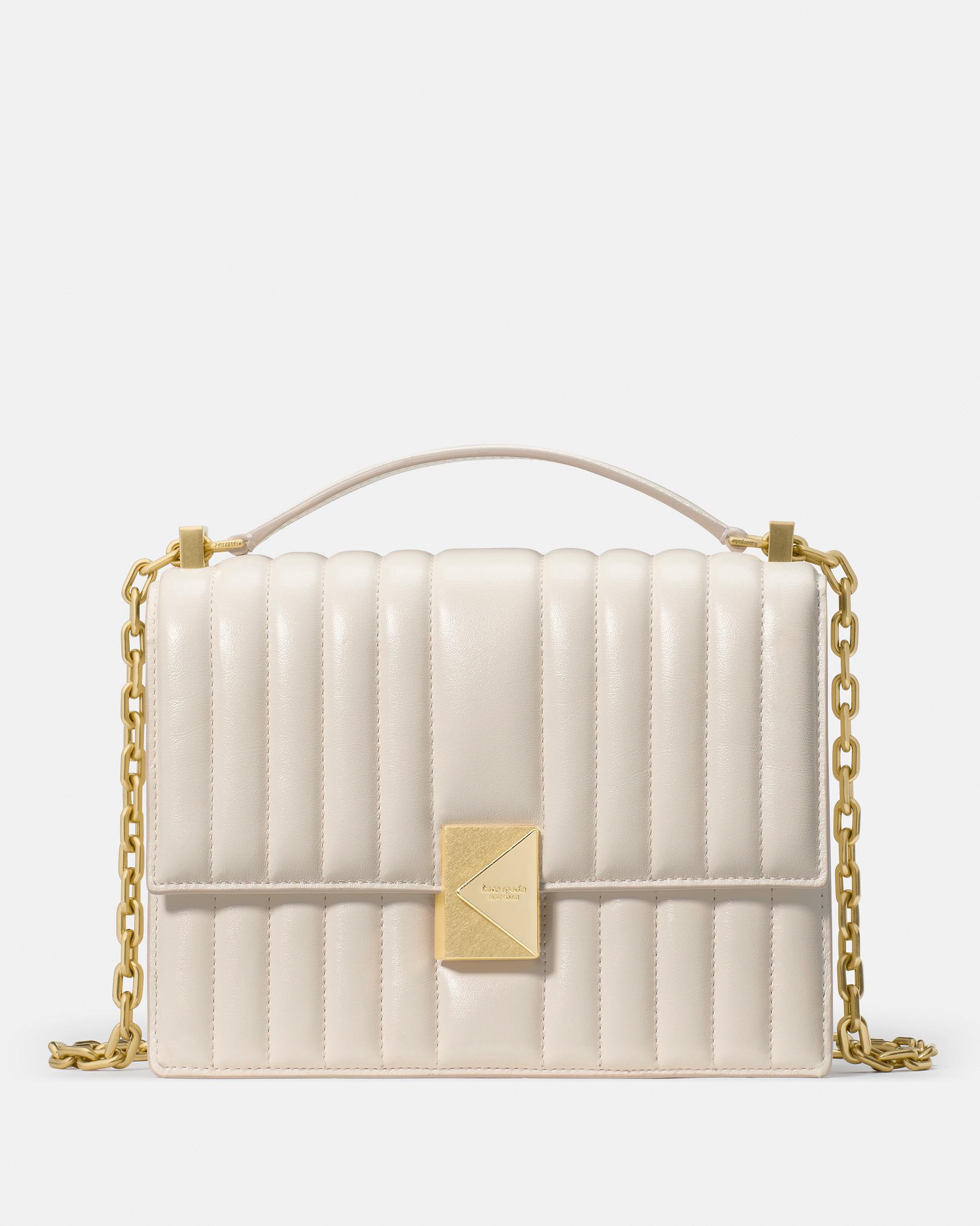 Deco Quilted Chain Shoulder Bag