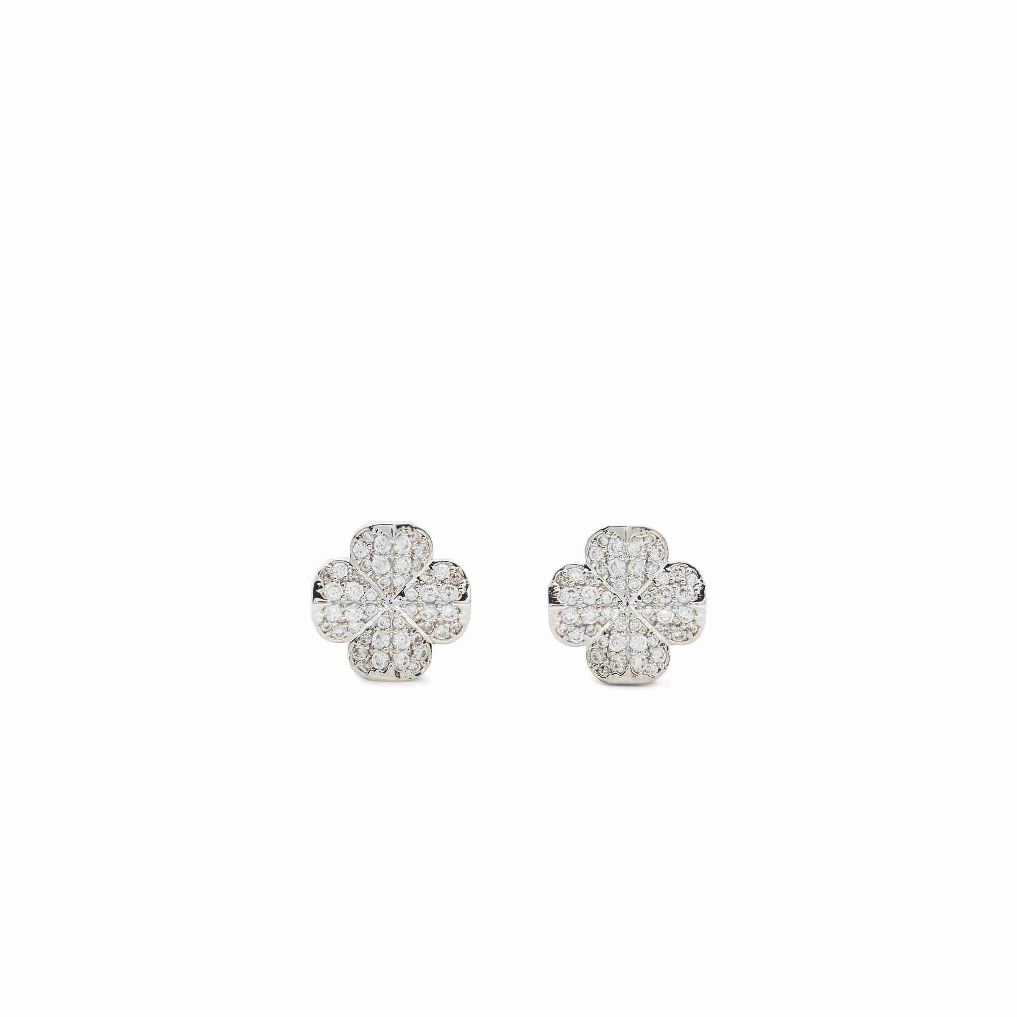 Spade Flower pave studs