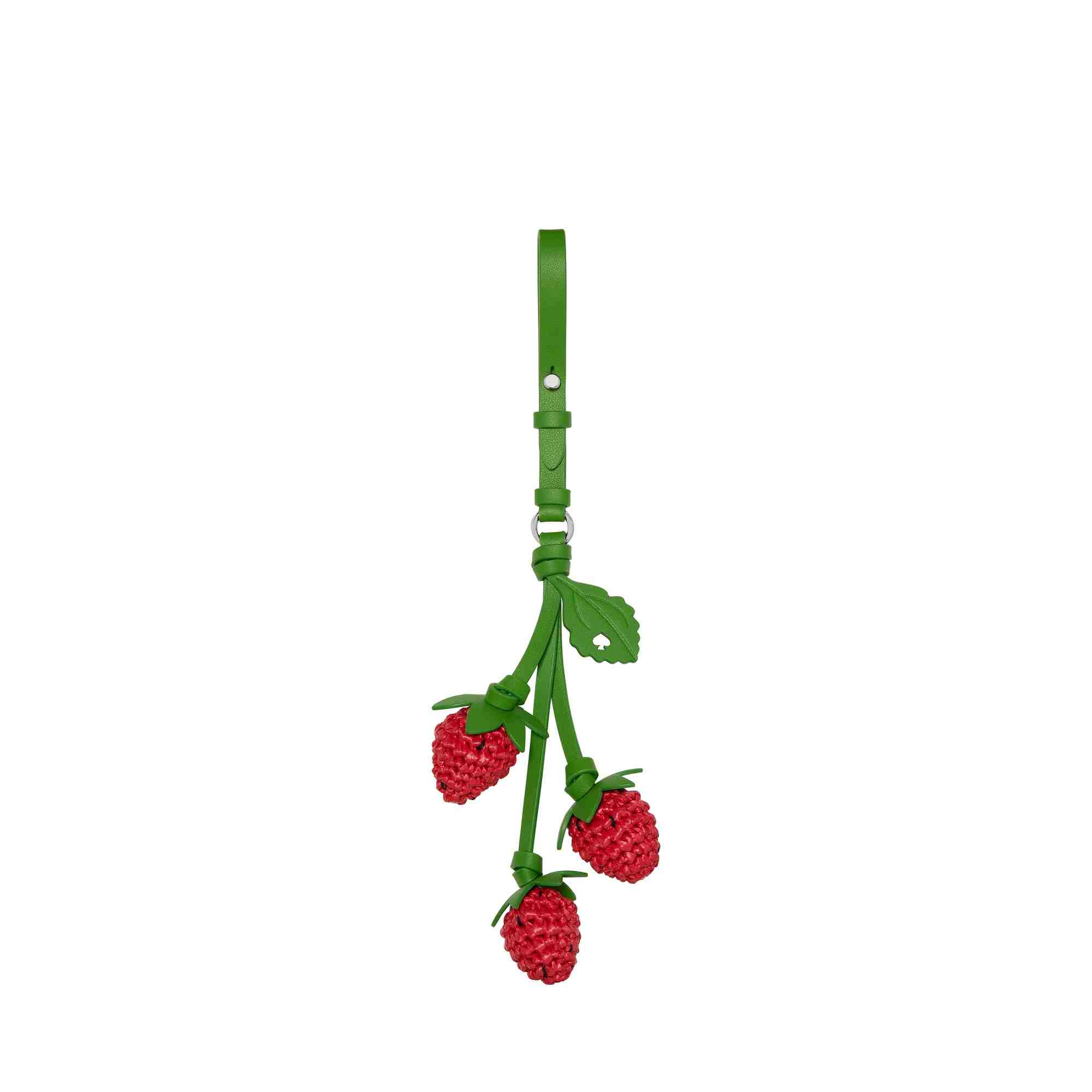 Charmed Strawberry Crochet Bag Charm