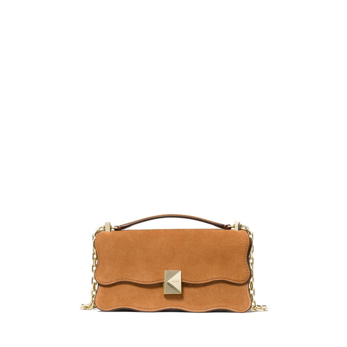 Deco Wavy Suede Mini Crossbody Bag