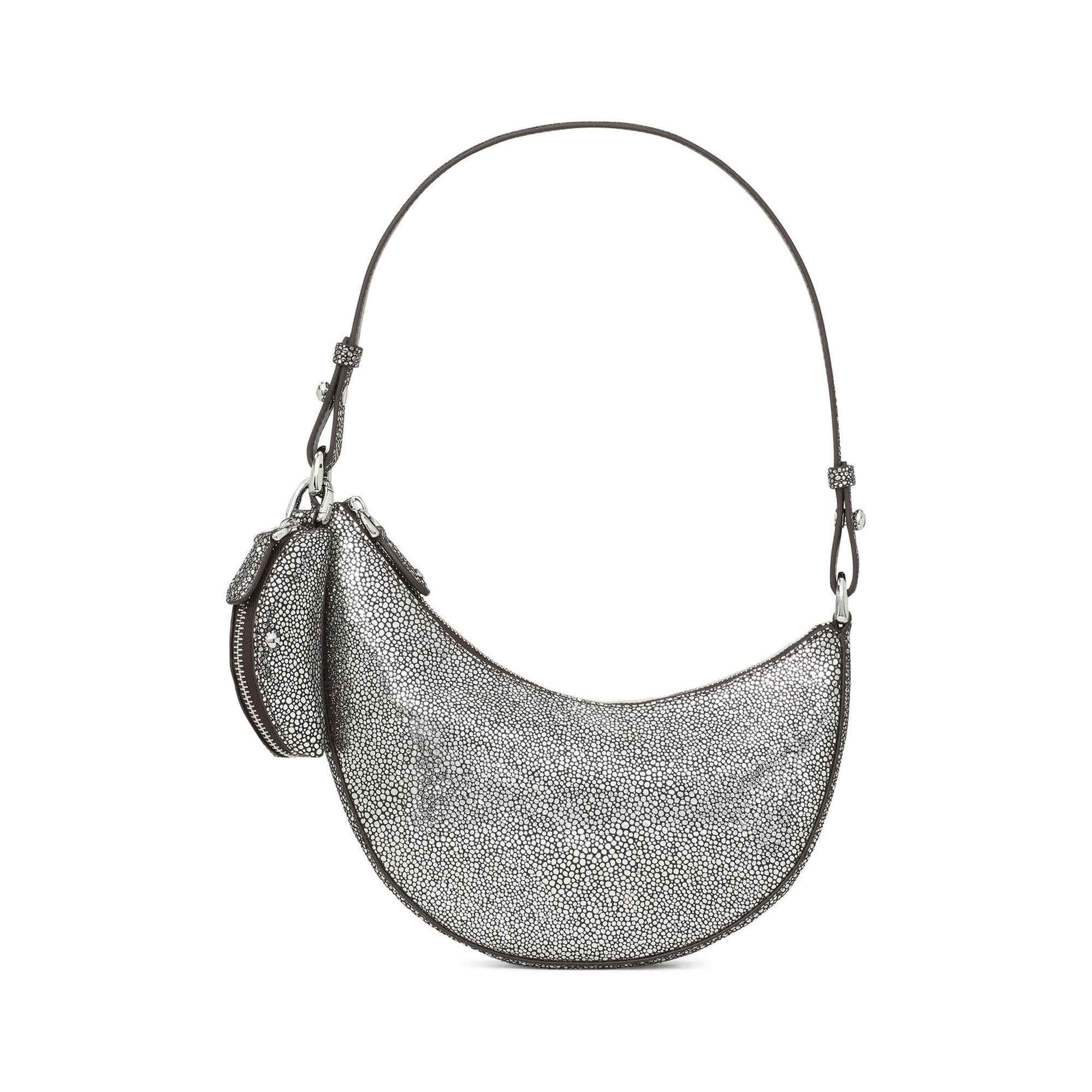 Duo Metallic Dot Suede Mini Shoulder Bag
