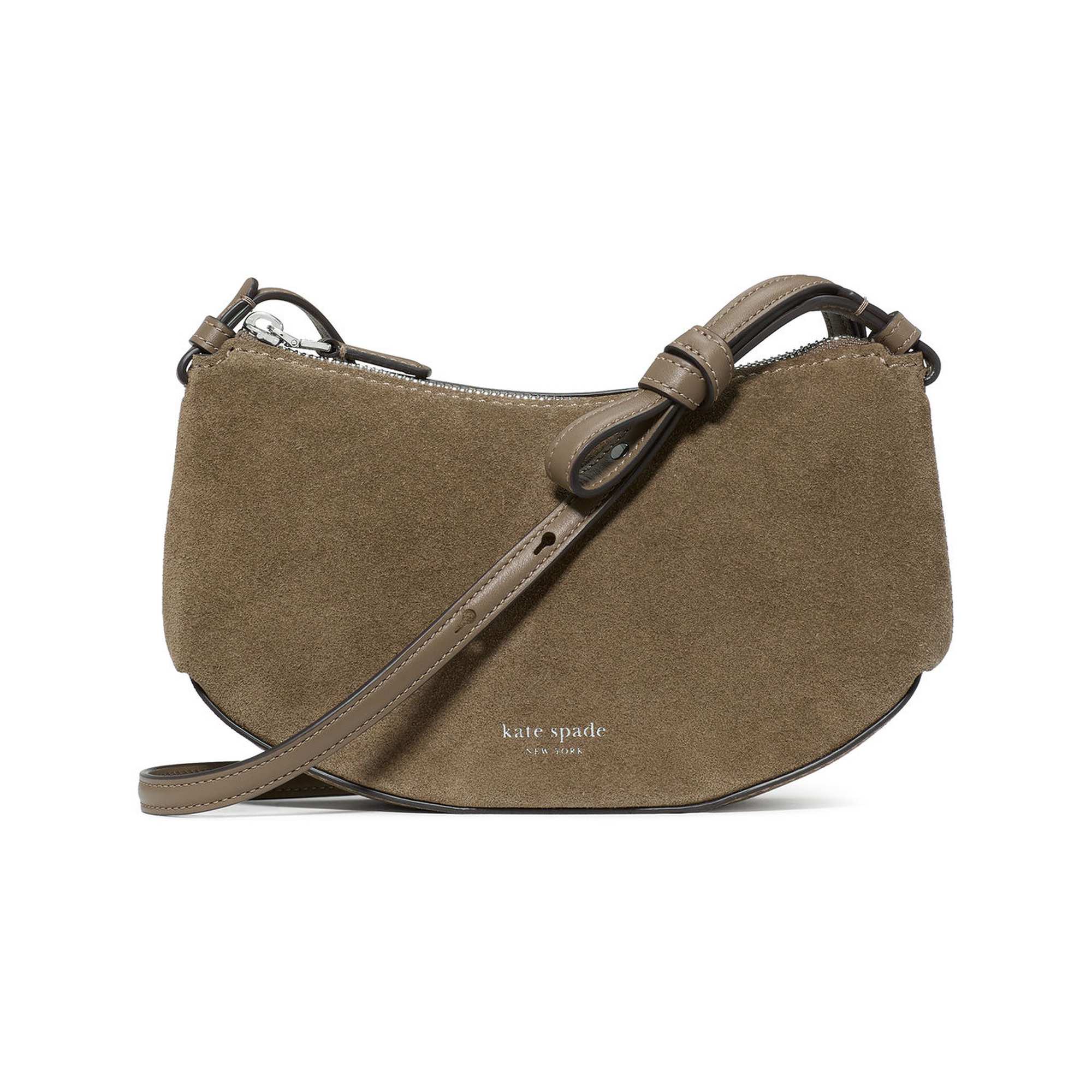 Loop Suede Crossbody Bag
