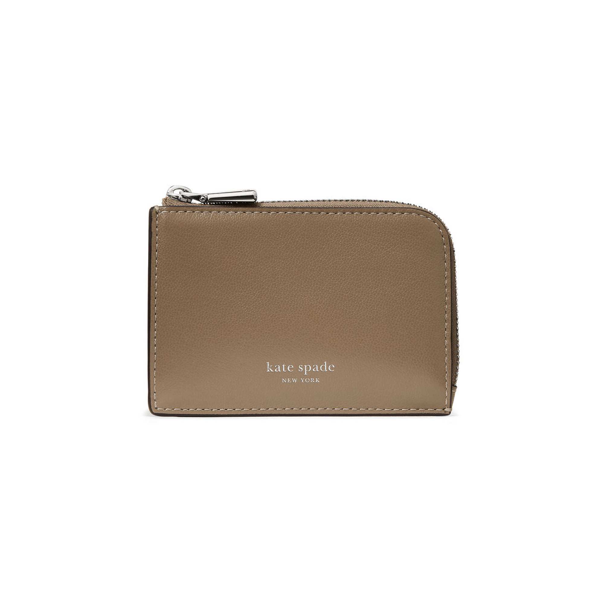 Mini Zip Card Case Smooth Leather Mini Zip Card Case