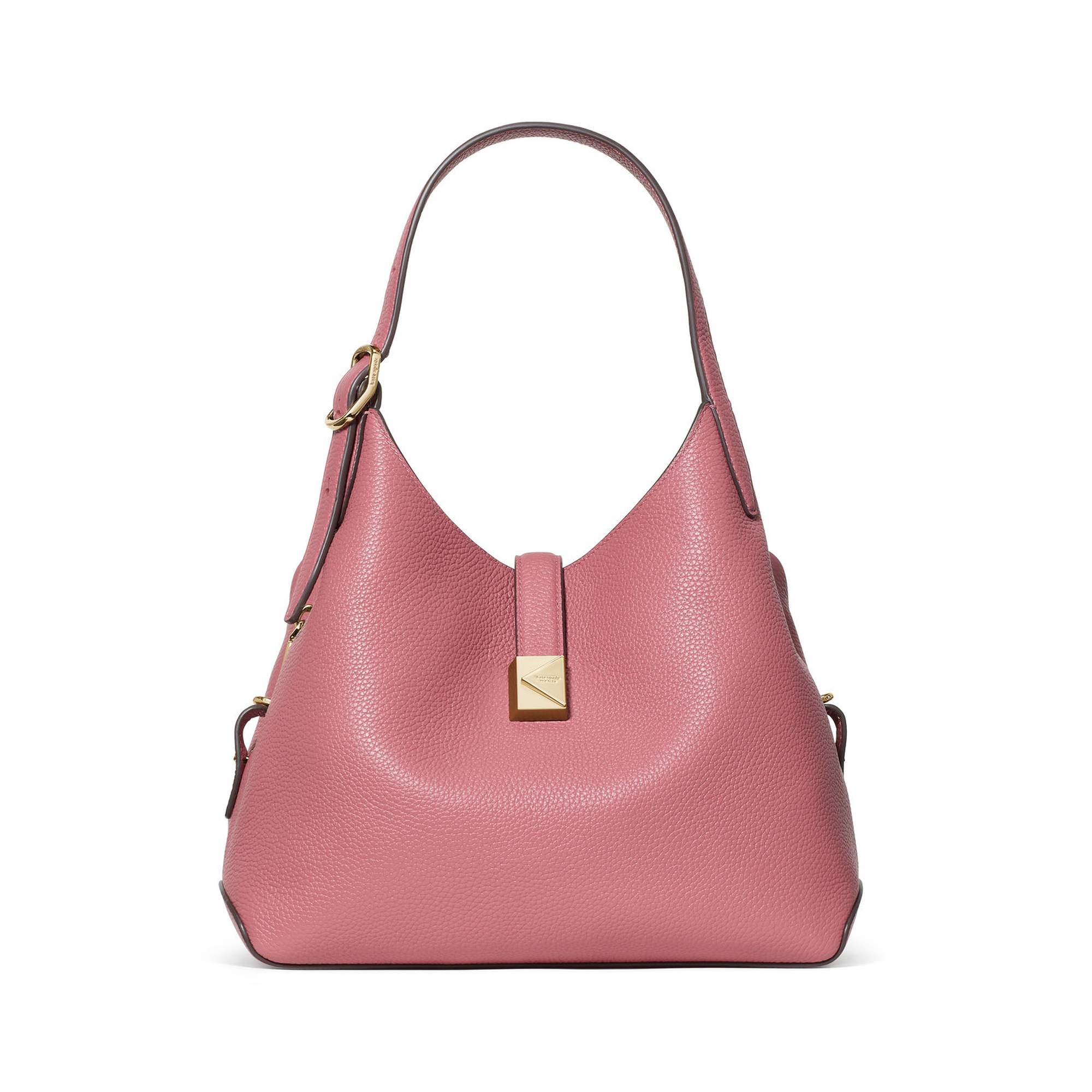 Deco Pebbled Leather Crossbody Tote