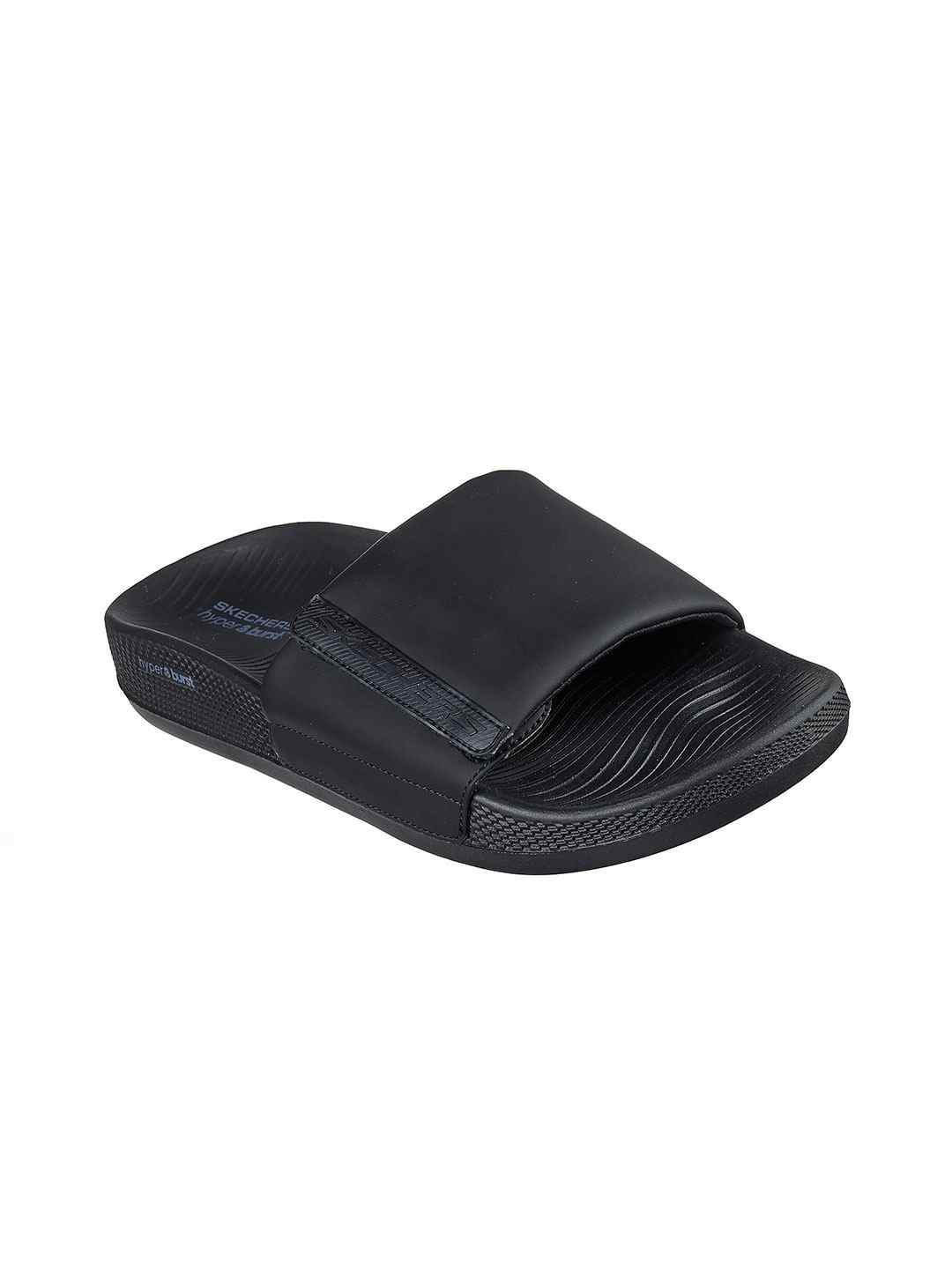 Skechers Black Men Hyper Slide - Reliance Sliders