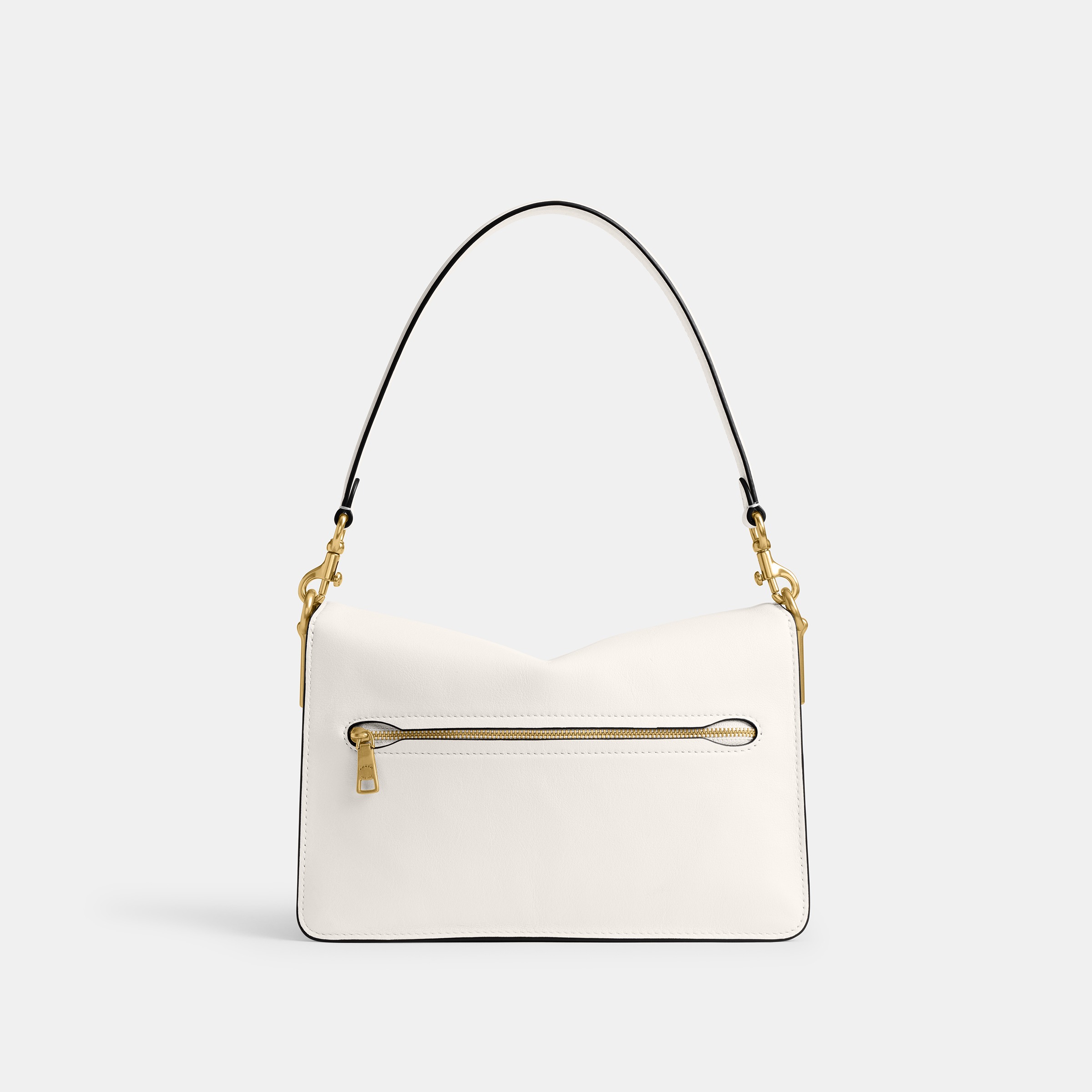 Soft Grain Leather Chain Tabby Shoulder Bag With Chain