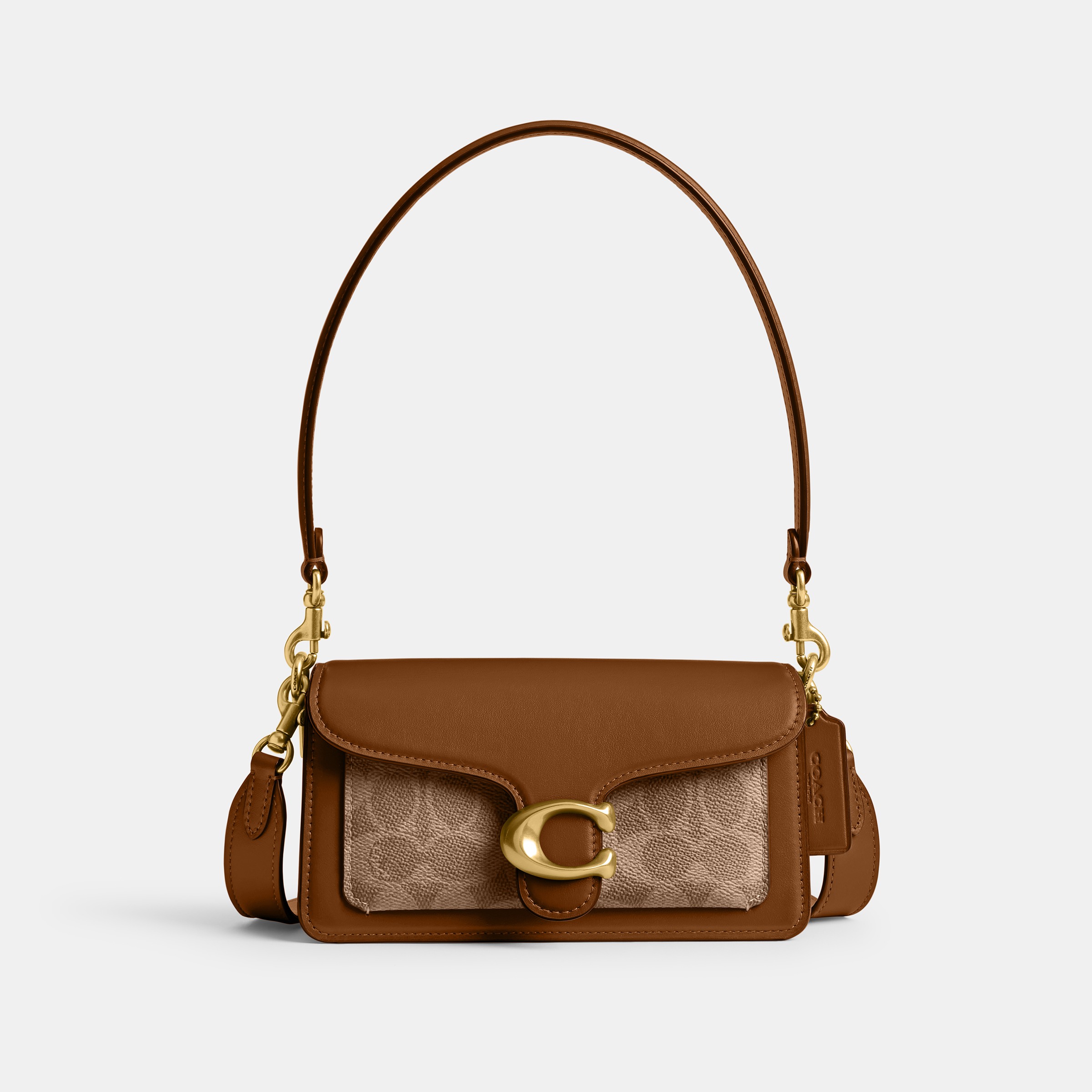 Coated Canvas Signature Tabby Shoulder Bag 20