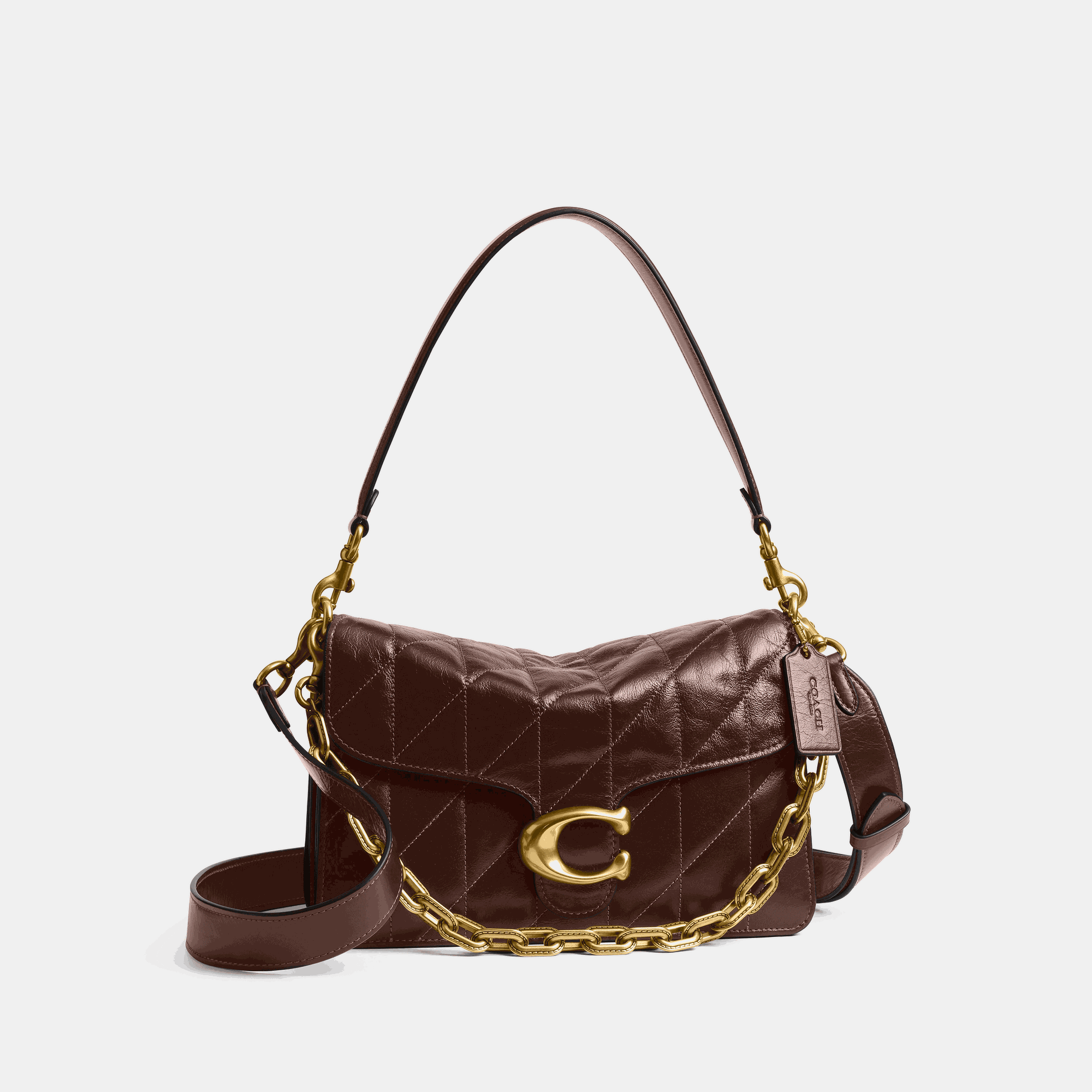 Chain Tabby Shoulder Bag With Quilting
