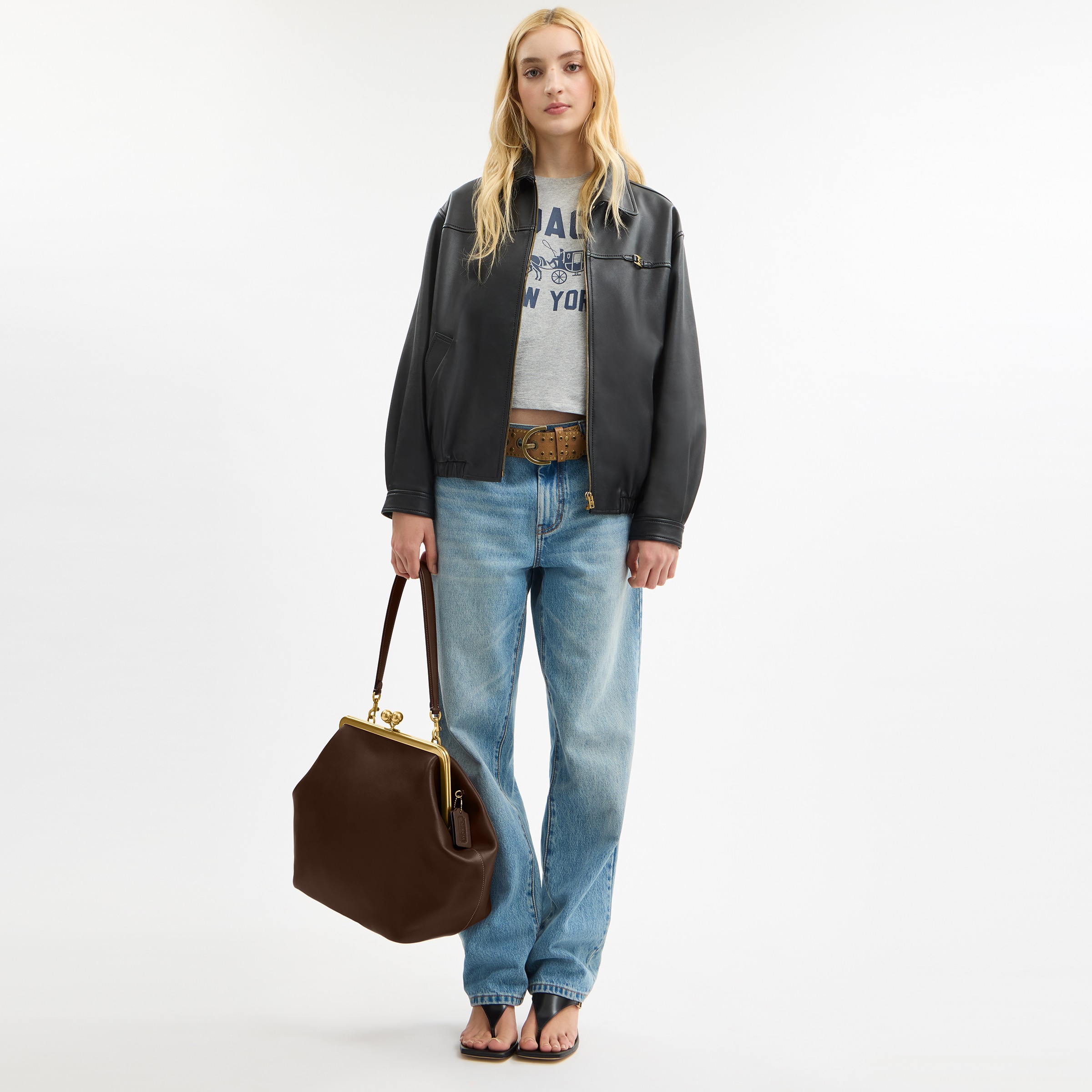 Large Kisslock Frame Bag