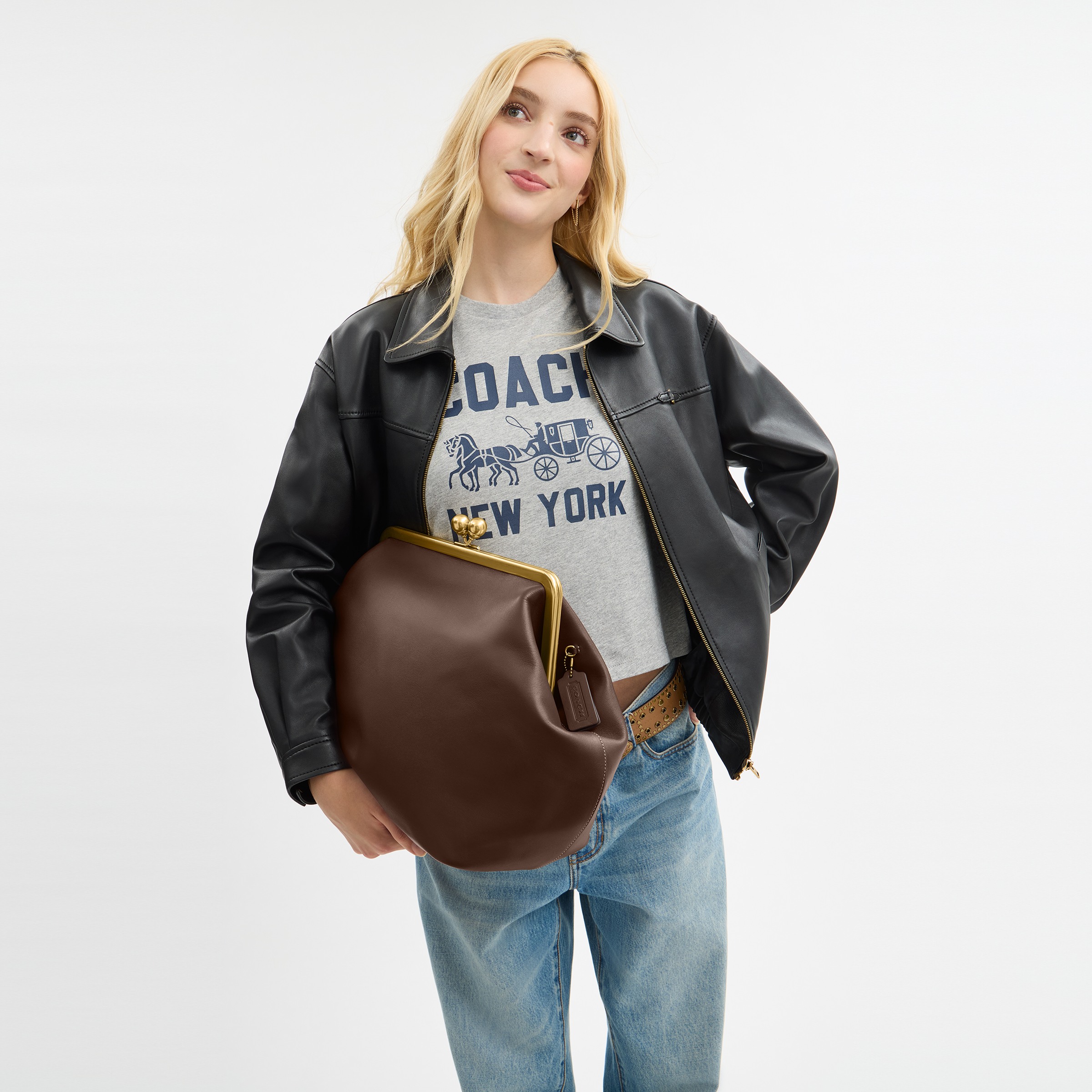 Large Kisslock Frame Bag