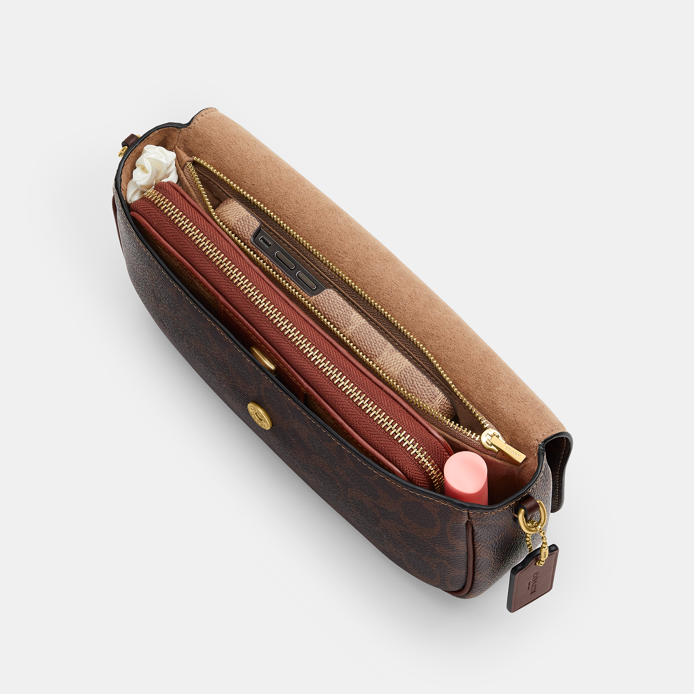 Brook Flap Chain Bag In Signature Canvas