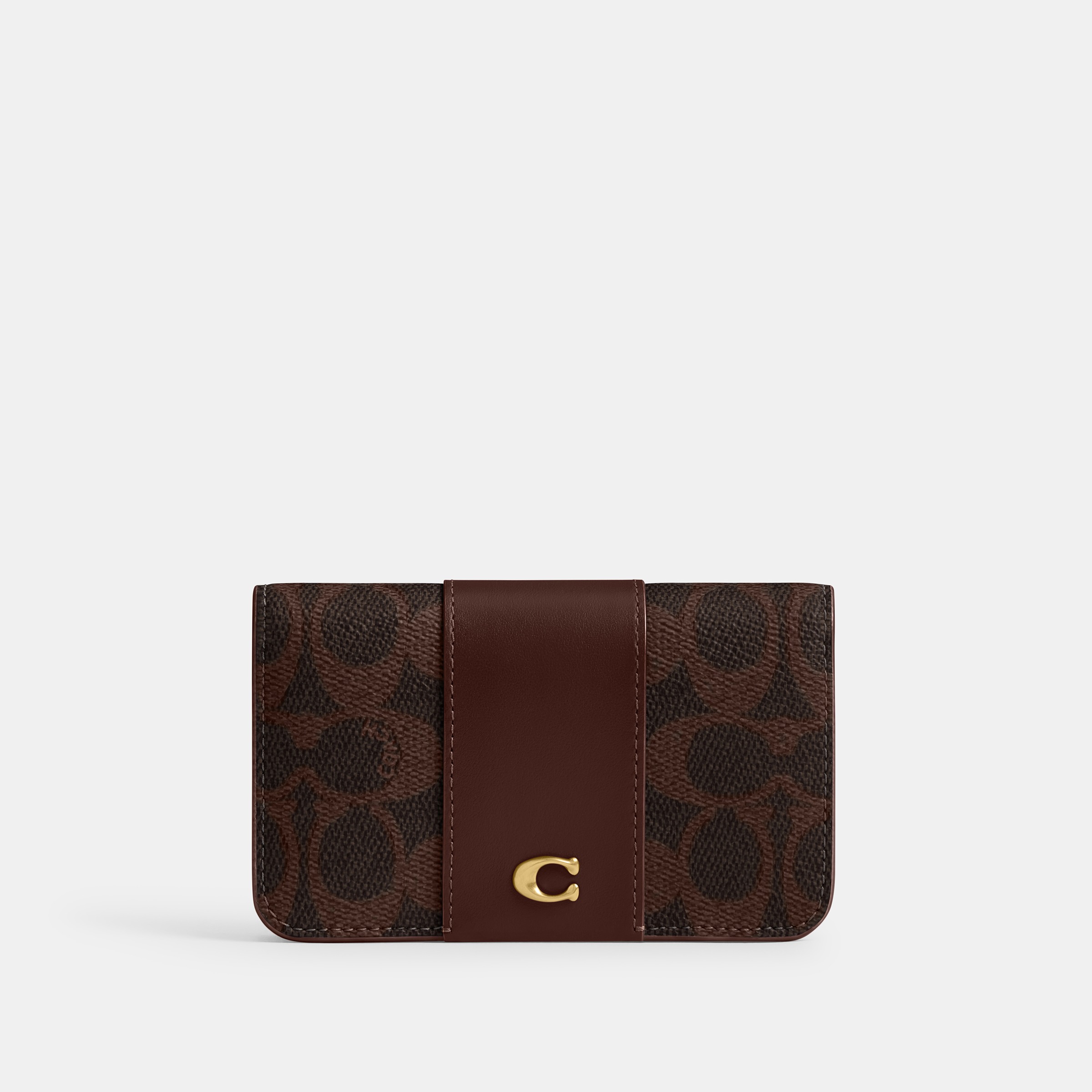 Essential Slim Card Case In Signature Canvas