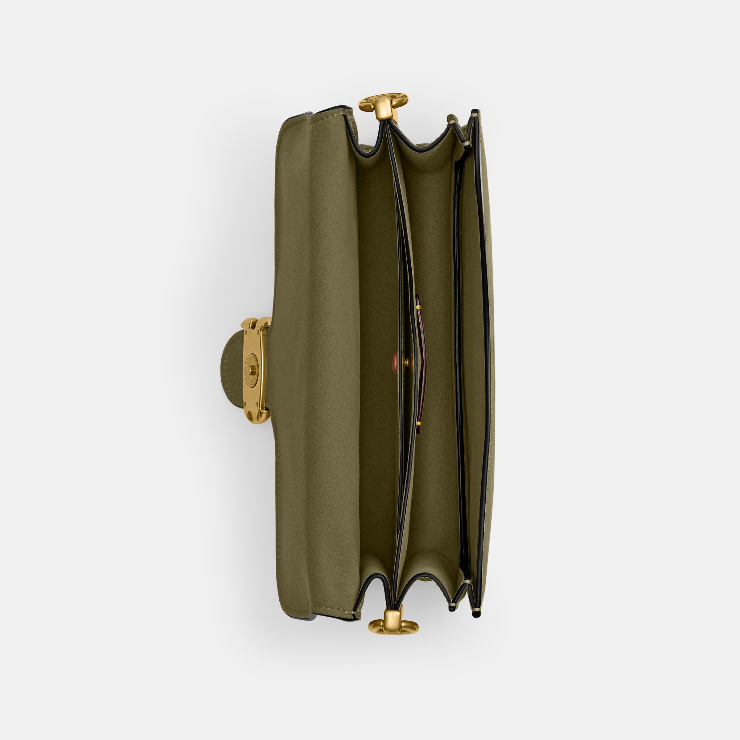 Soft Grain Leather Chain Tabby Shoulder Bag With Chain