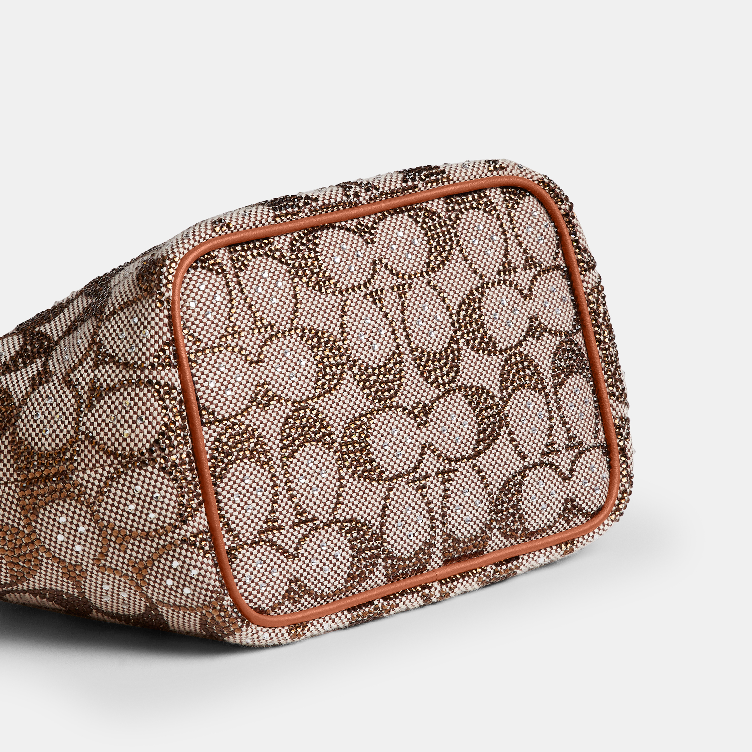 Kisslock Frame Bag 16 In Crystal Signature Jacquard