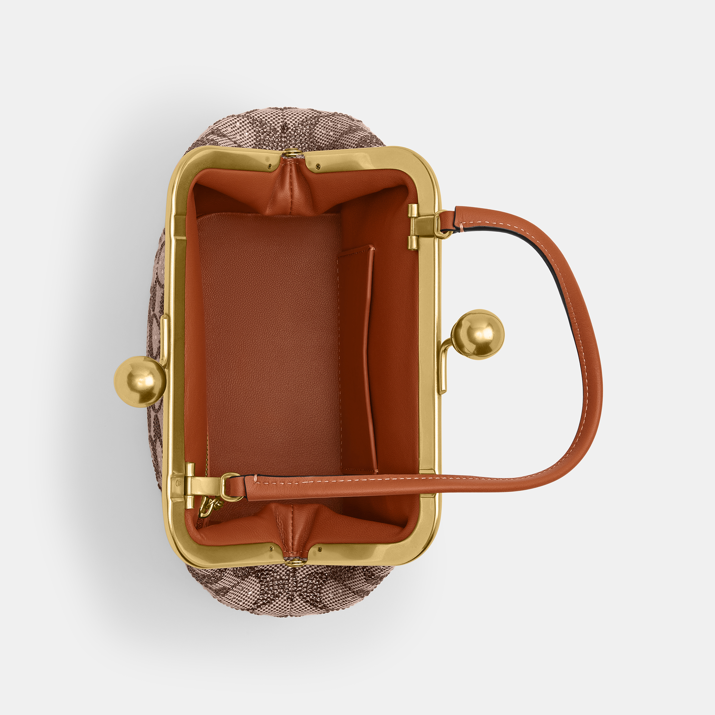 Kisslock Frame Bag 16 In Crystal Signature Jacquard