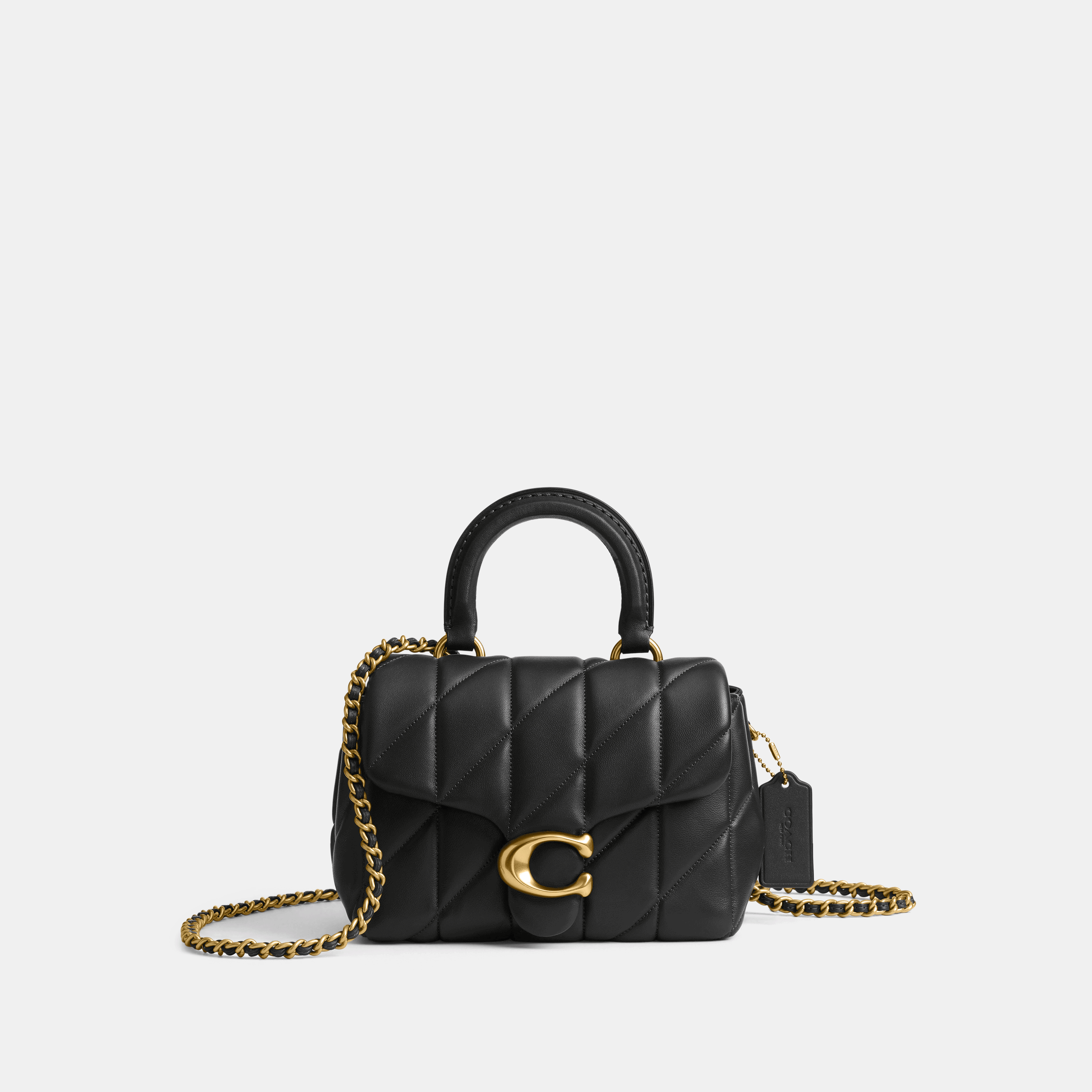 Tabby Top Handle Bag With Quilting