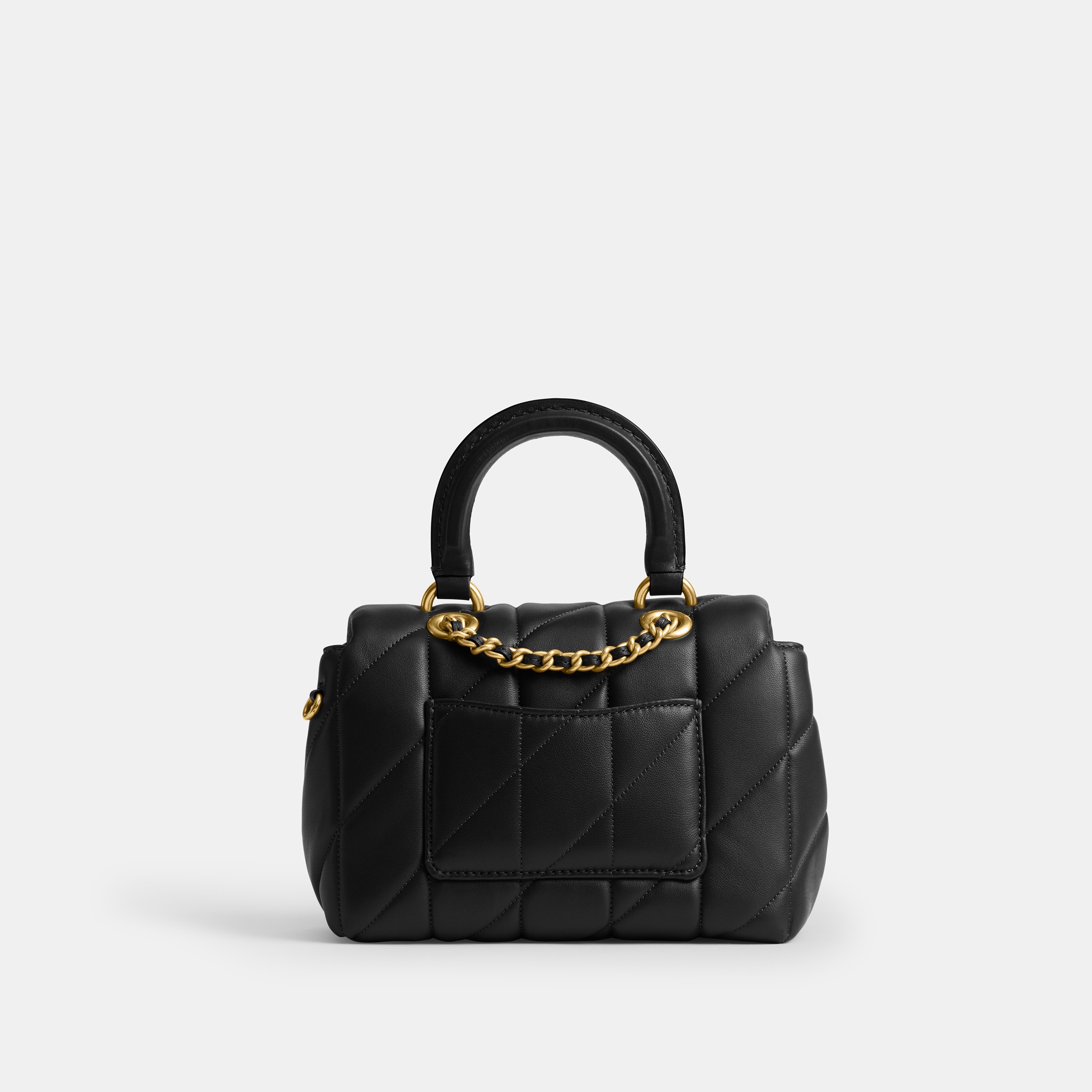 Tabby Top Handle Bag With Quilting