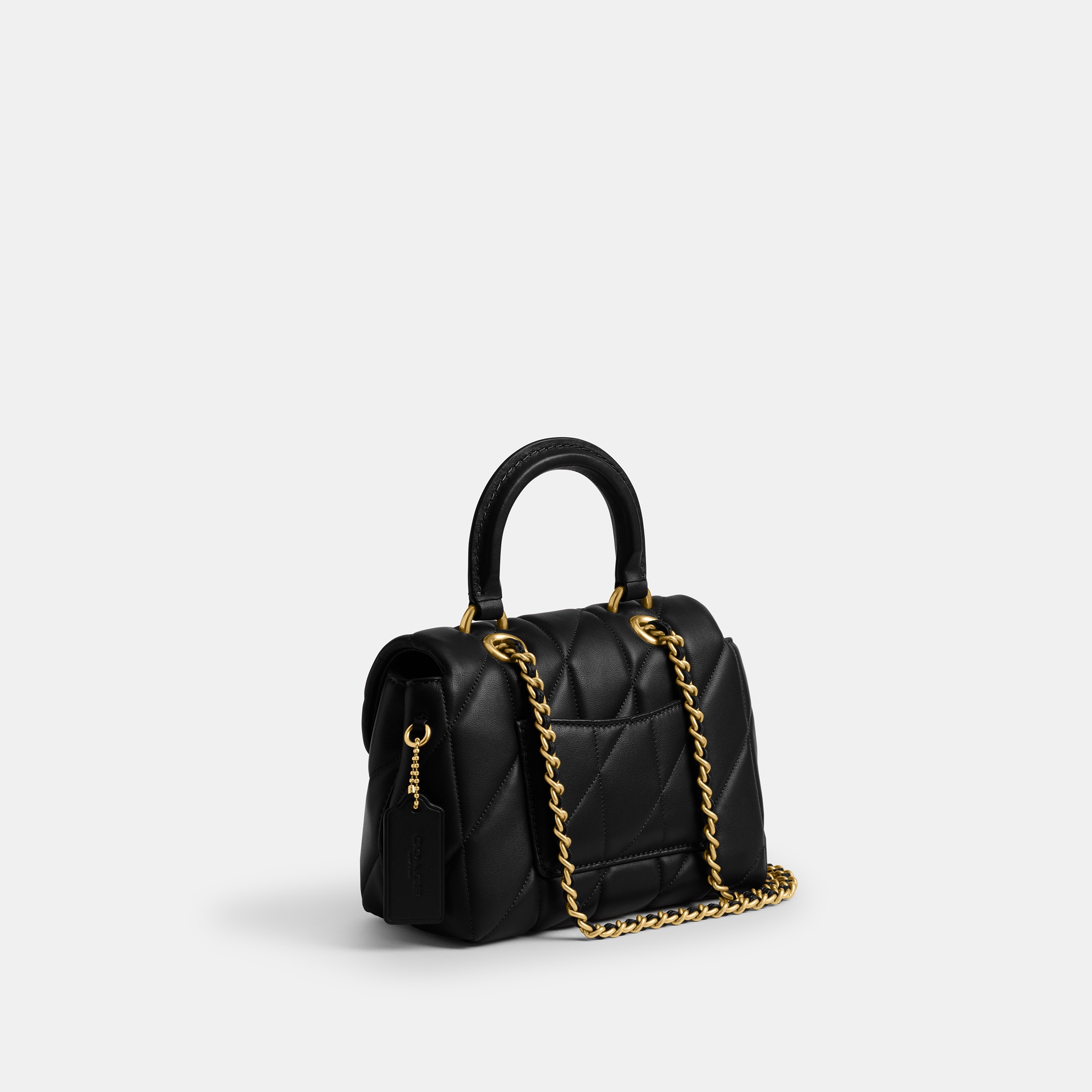 Tabby Top Handle Bag With Quilting