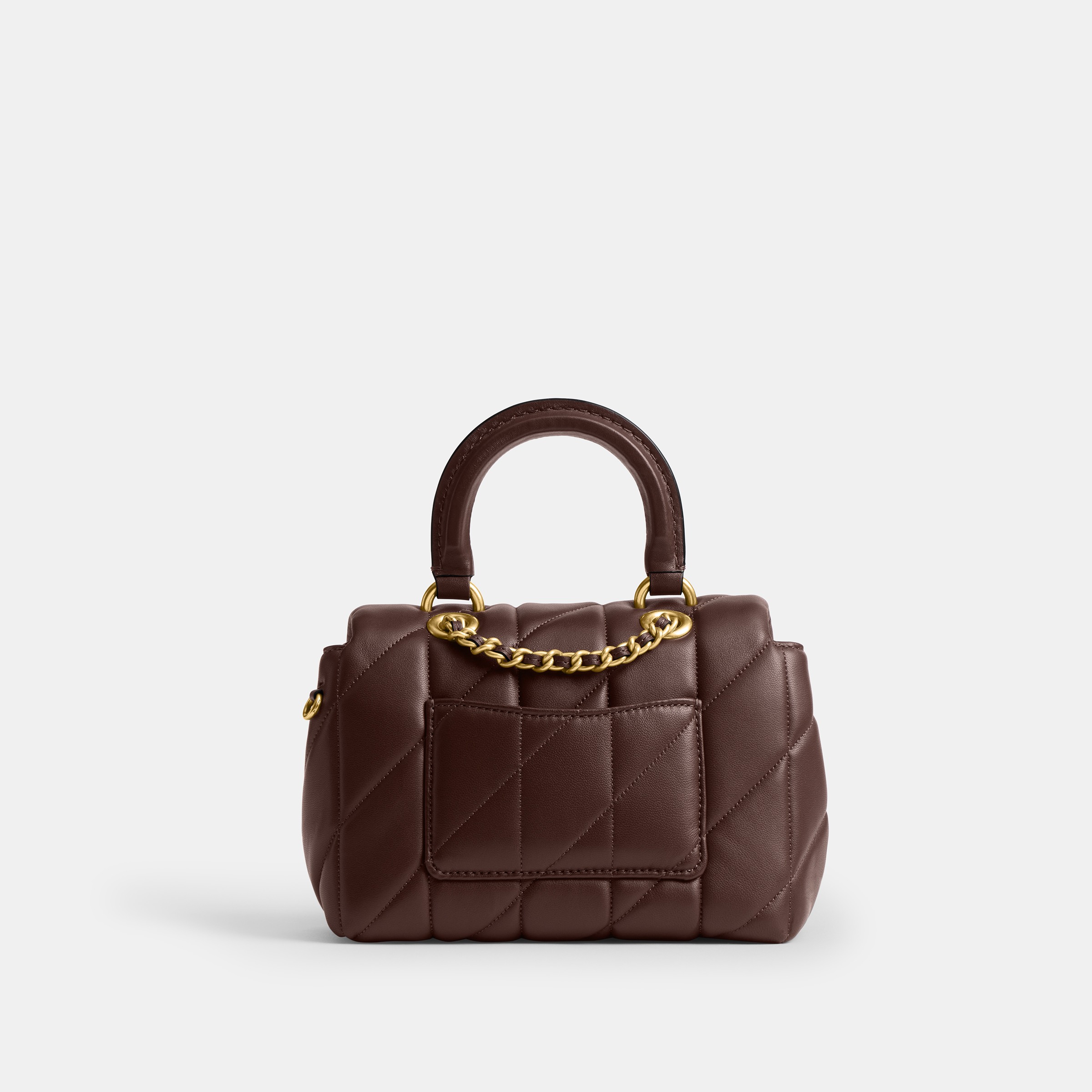 Tabby Top Handle Bag With Quilting