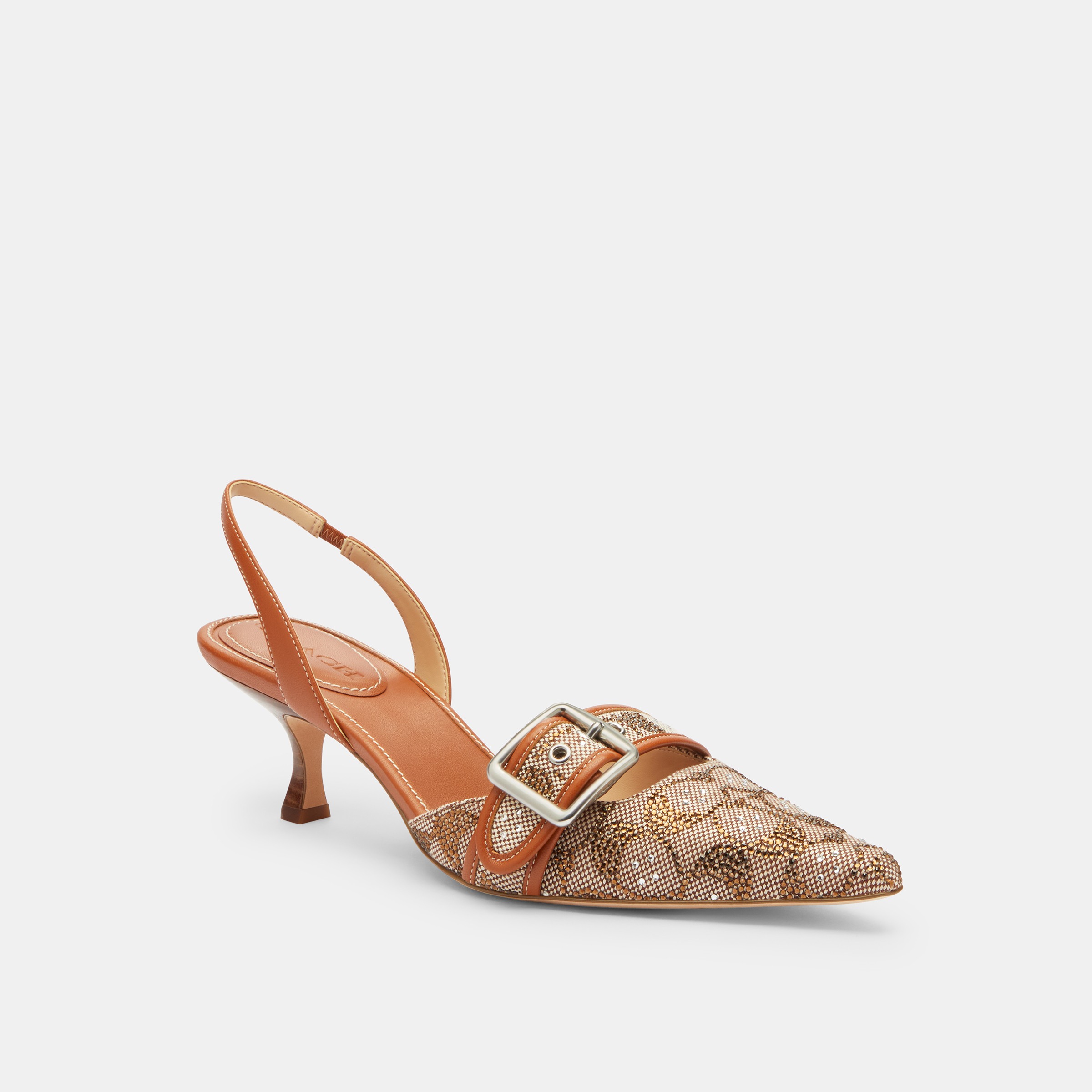 Margot Slingback In Crystal Signature Jacquard