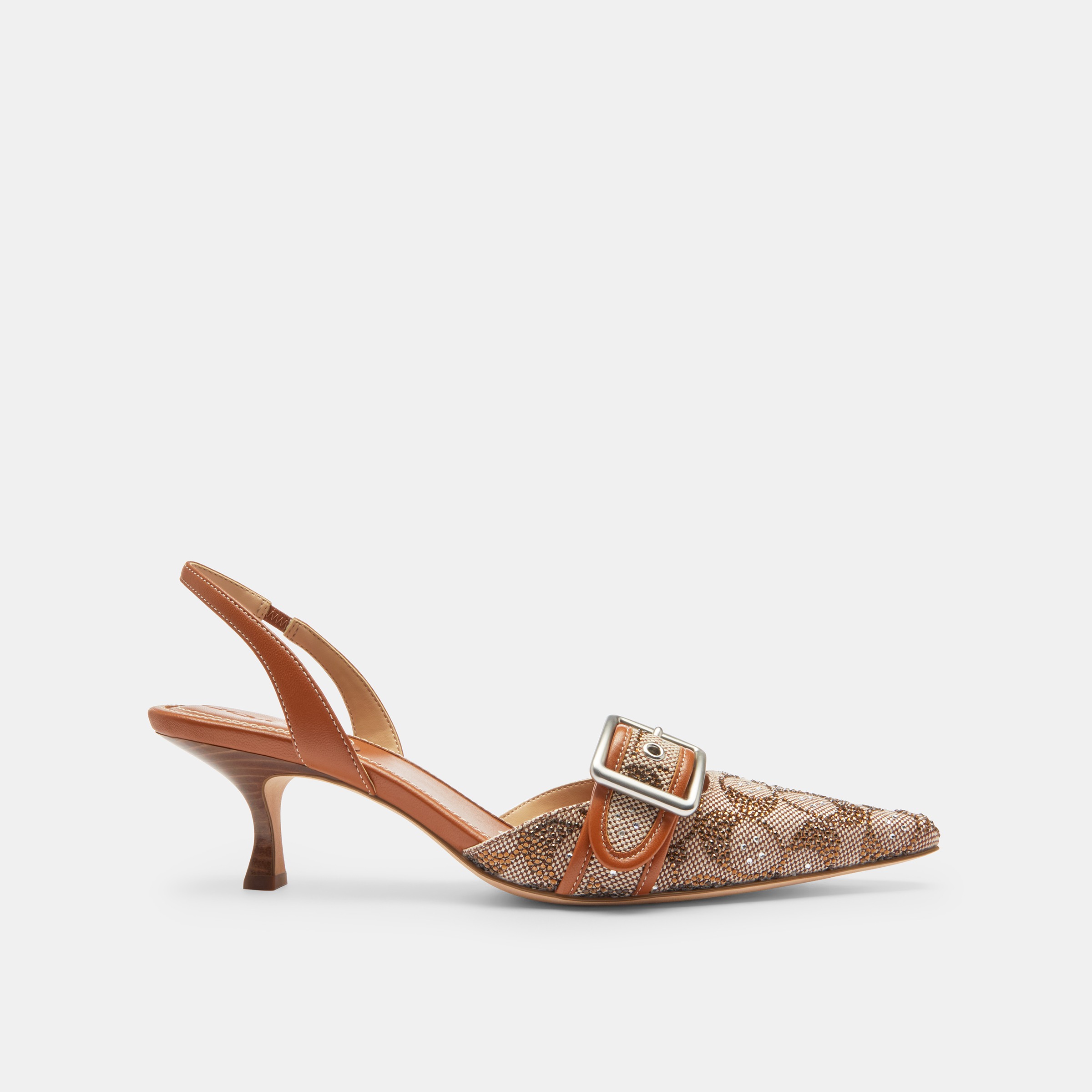 Margot Slingback In Crystal Signature Jacquard