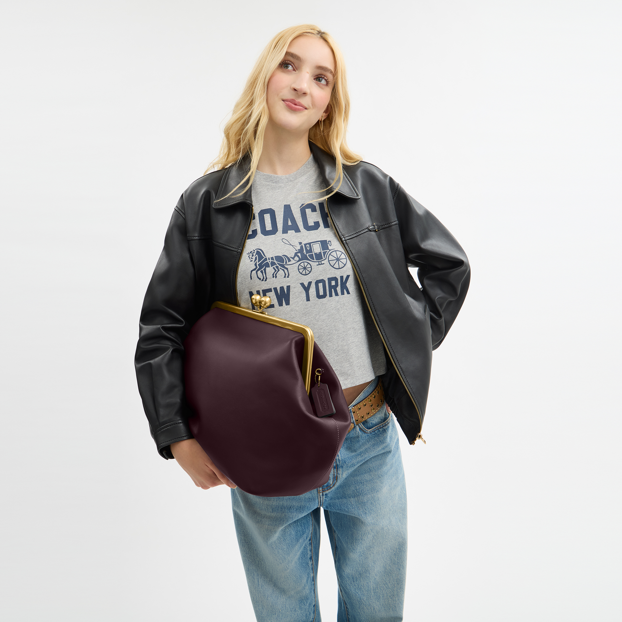 Large Kisslock Frame Bag