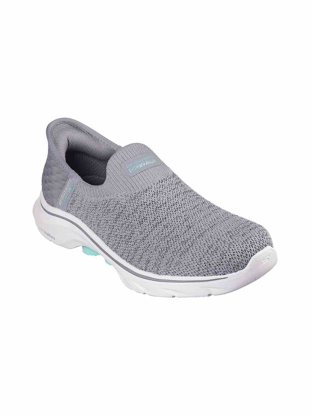 Skechers Grey Women Go Walk 7 - Springtime Slip On Sneakers