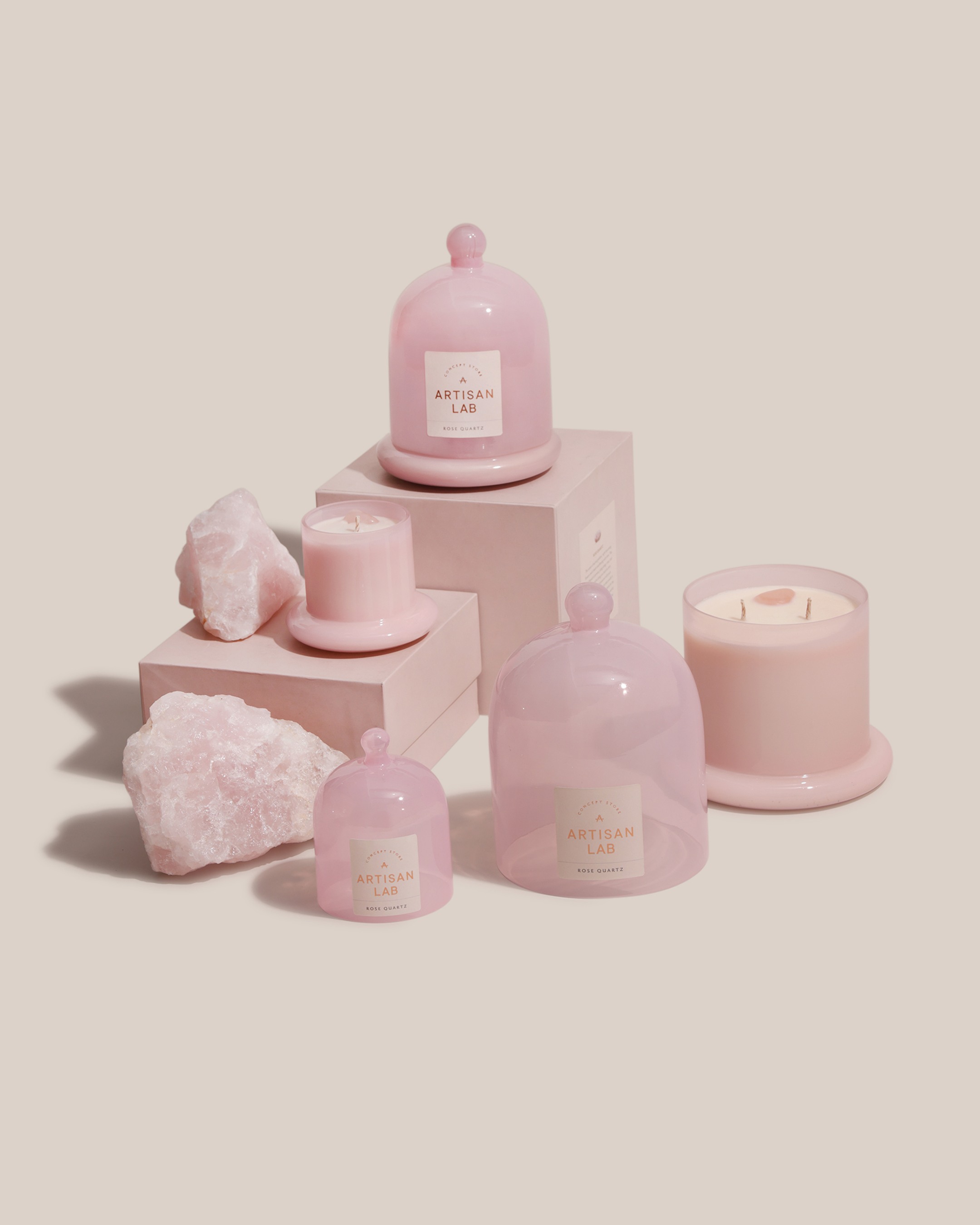 Rose Quartz Candle