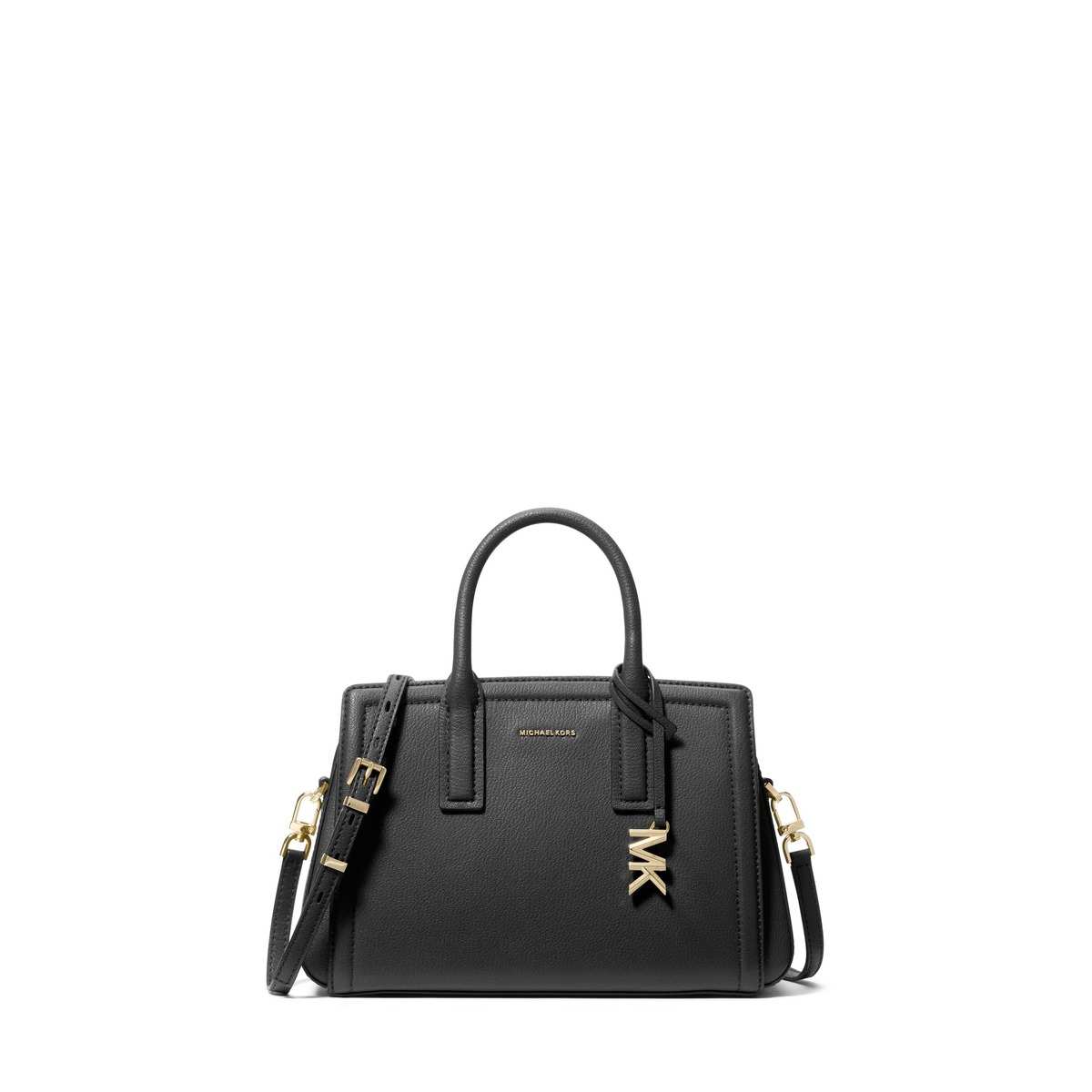 Laila Small Pebbled Leather Satchel