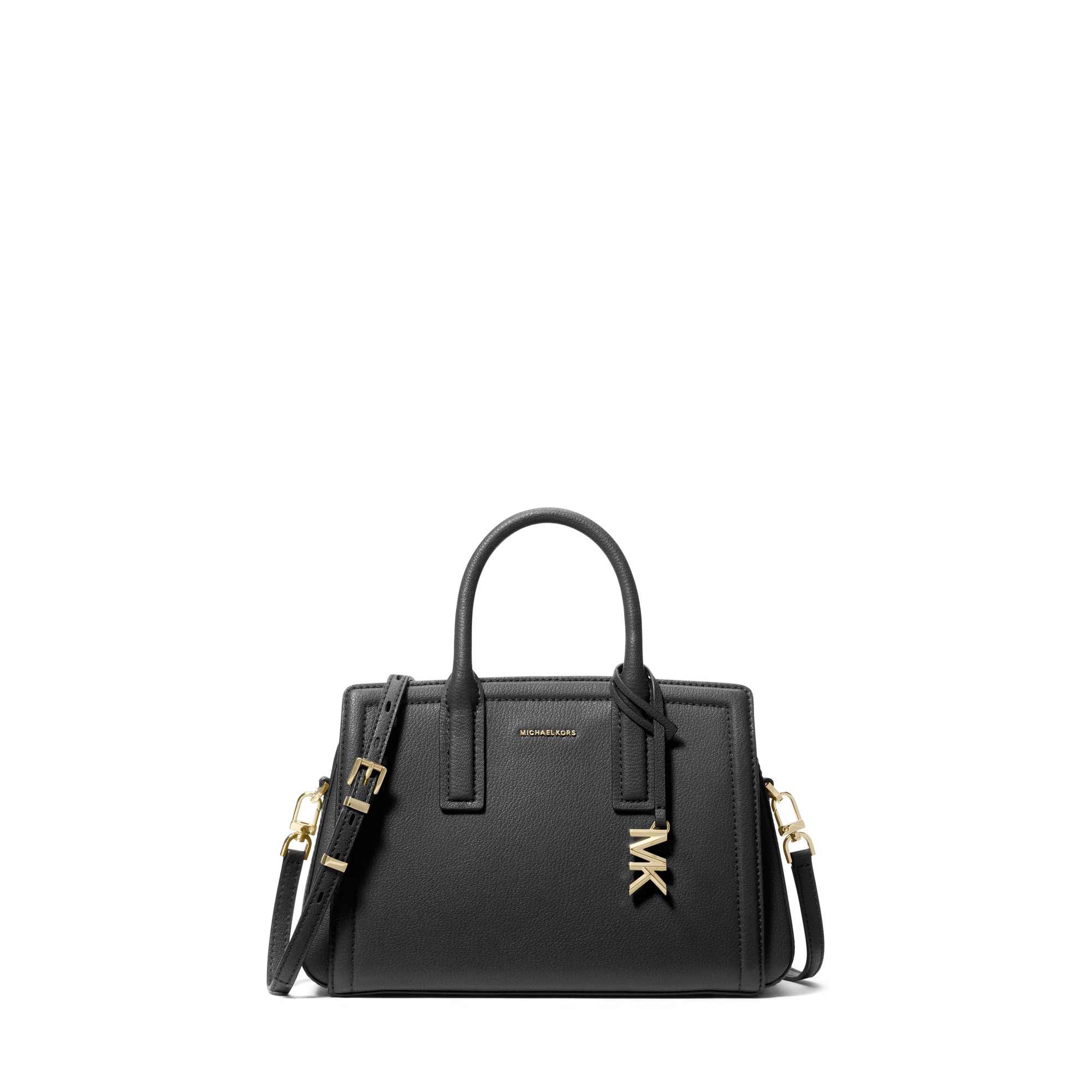 Laila Small Pebbled Leather Satchel