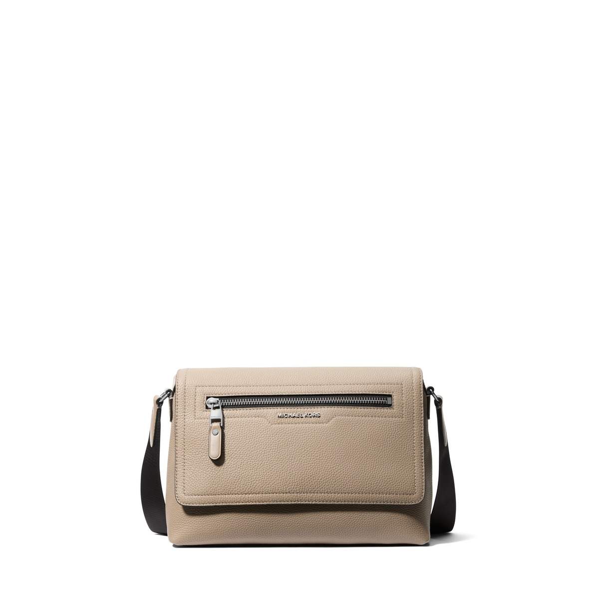 Hudson Small Pebbled Leather Messenger Bag