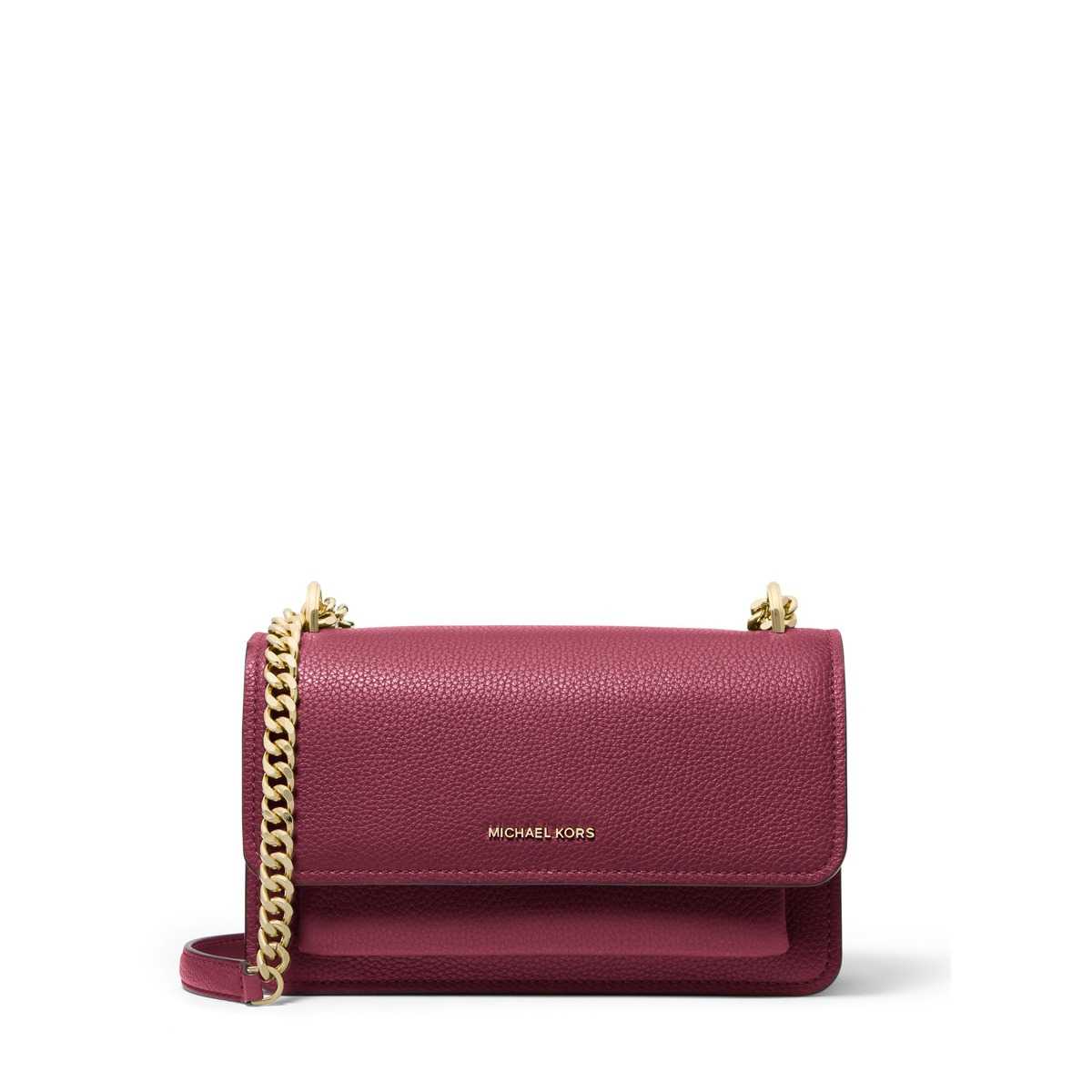 Claire Large Pebbled Leather Convertible Shoulder Bag