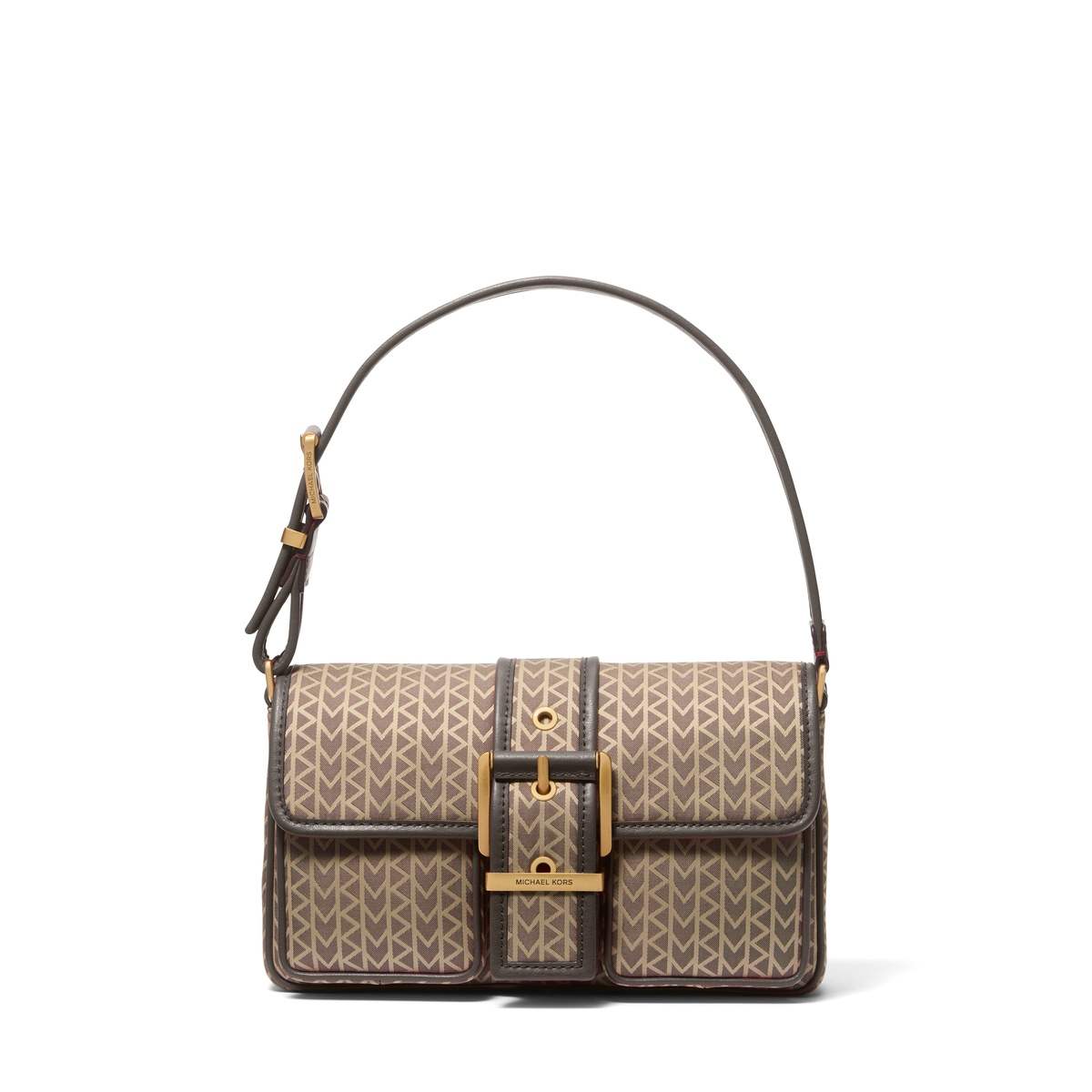 Colby Medium MK2000 Logo Jacquard Shoulder Bag