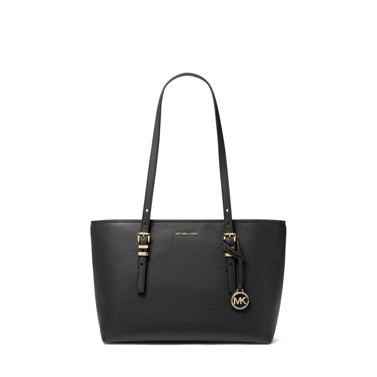 Quinn Medium Pebbled Leather Tote Bag