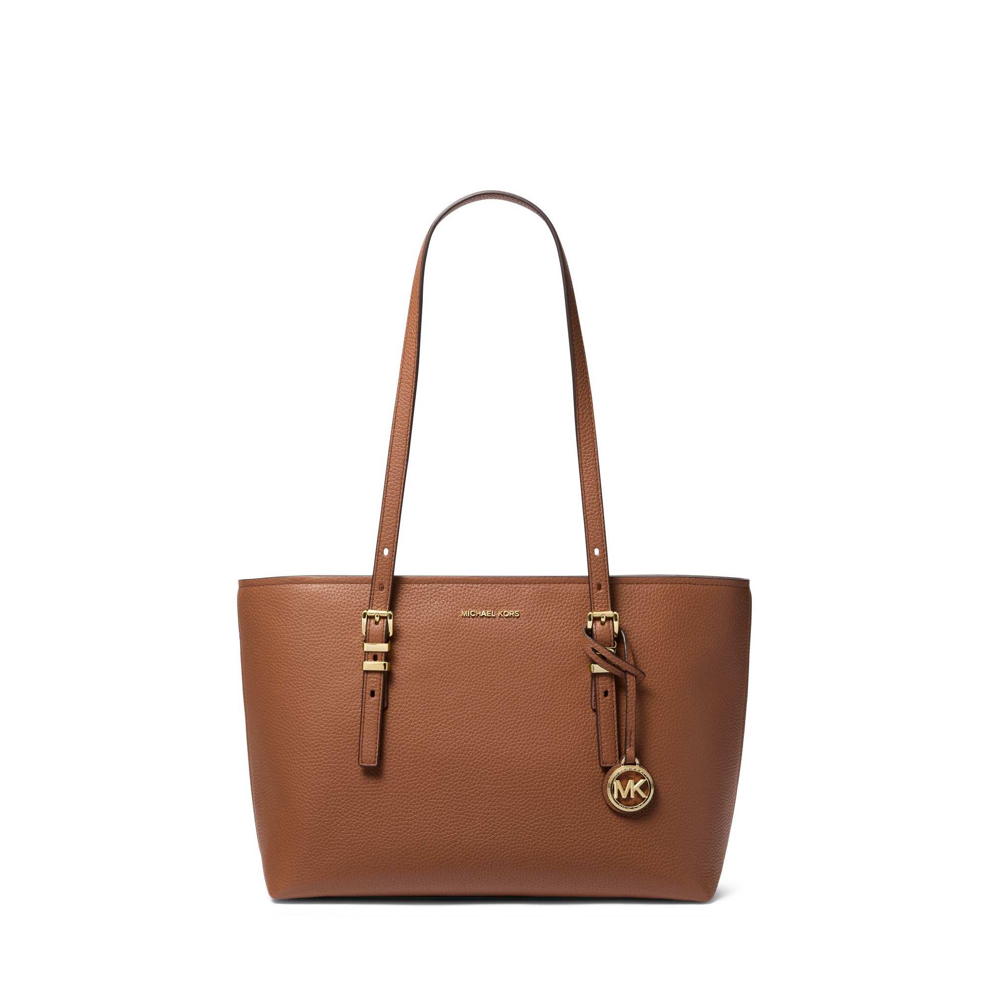 Quinn Medium Pebbled Leather Tote Bag