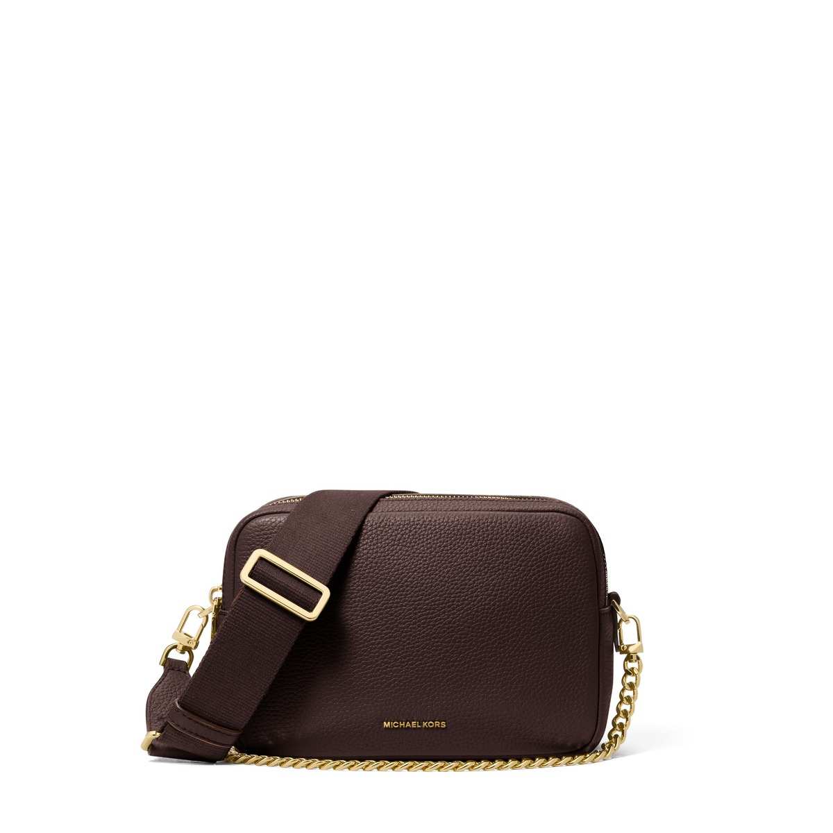 Bryant Medium Pebbled Leather Camera Crossbody Bag